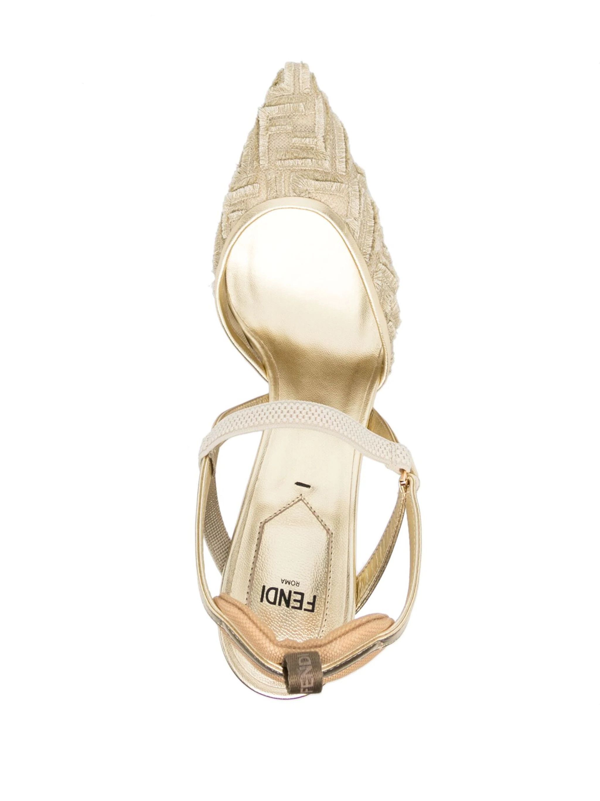 Fendi o1loc1c0824 Colibri in Golden Size US 10 / IT 40 - 3 Thumbnail
