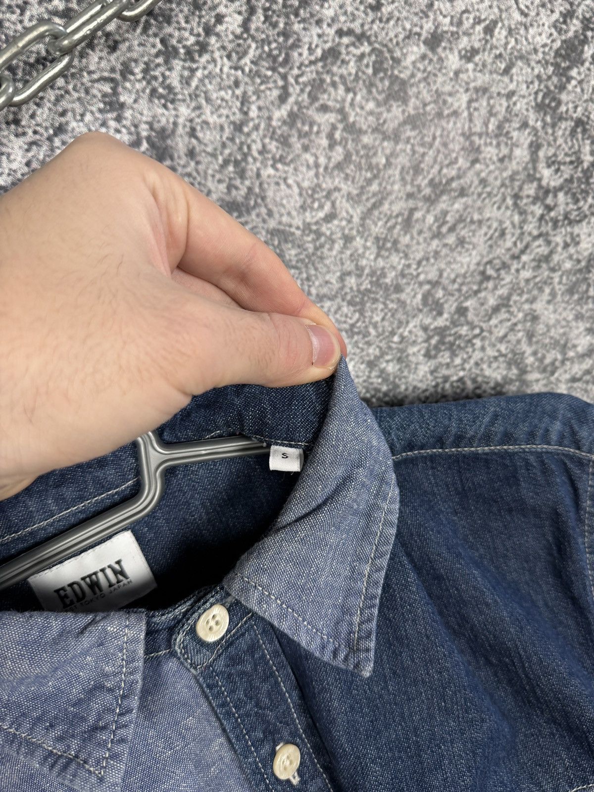 Edwin Edwin Patchwork Long Sleeve Denim Better Shirt Indigo Size S Size US S / EU 44-46 / 1 - 9 Thumbnail