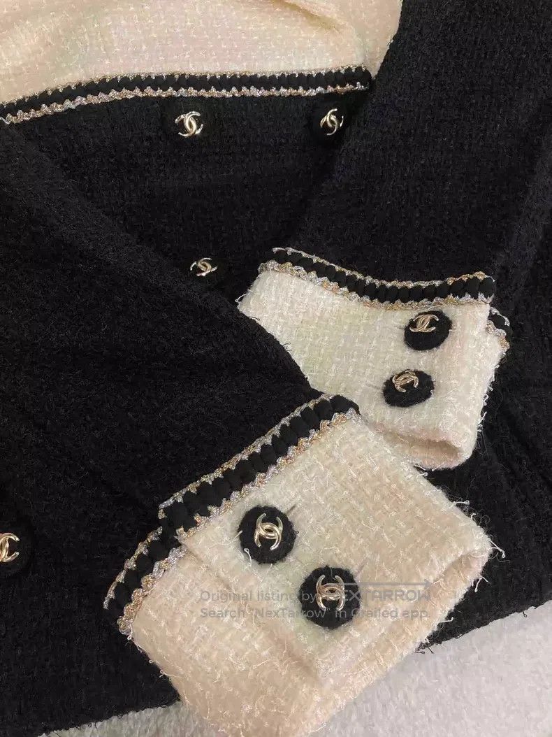 Chanel Chanel Kangpeng Street black and white stitched jacket Size XXS / US 00 / IT 34 - 6 Thumbnail