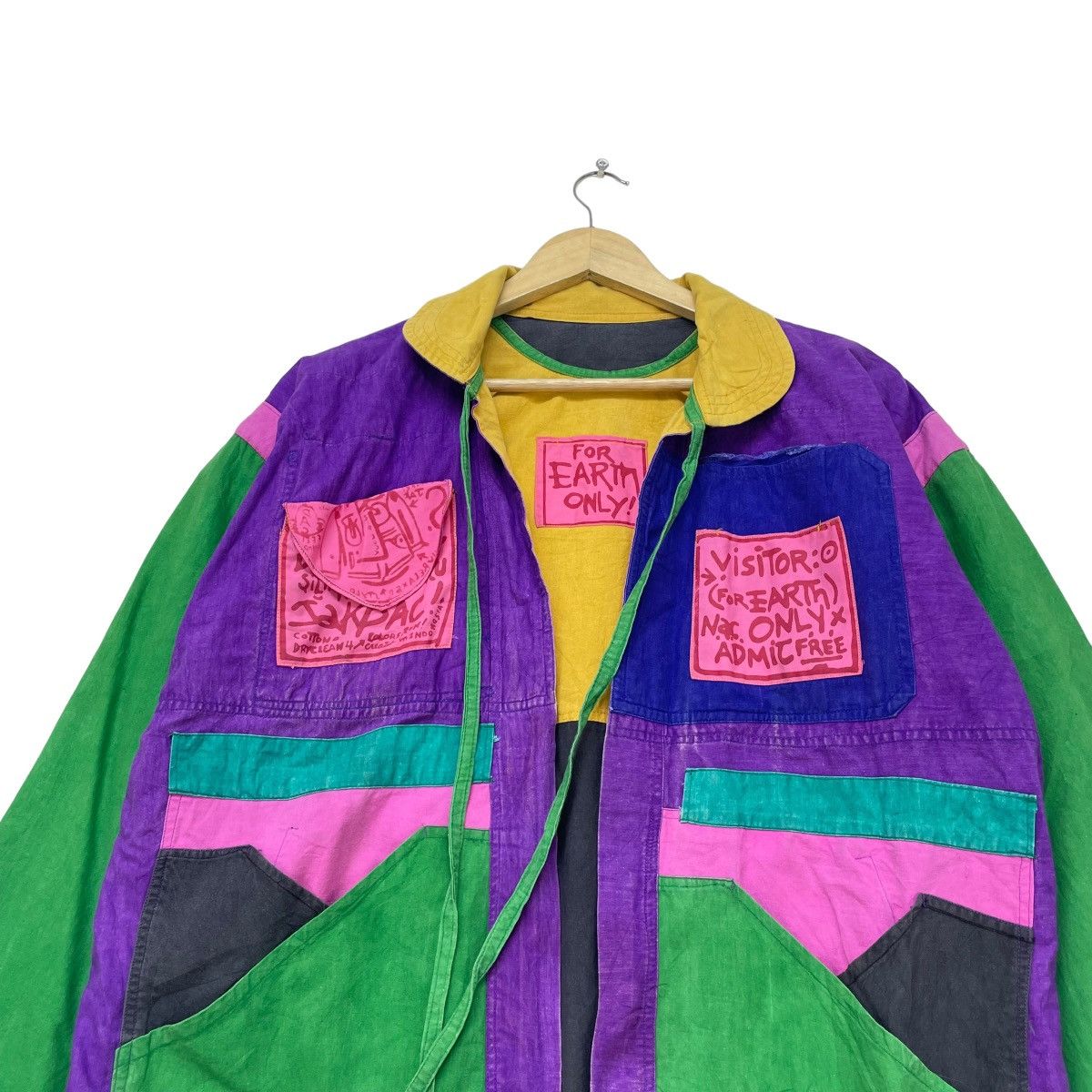 Jams World 💥Vtg Japanese Brand For Earth Only Multi Colour Button Less Size US M / EU 48-50 / 2 - 8 Thumbnail