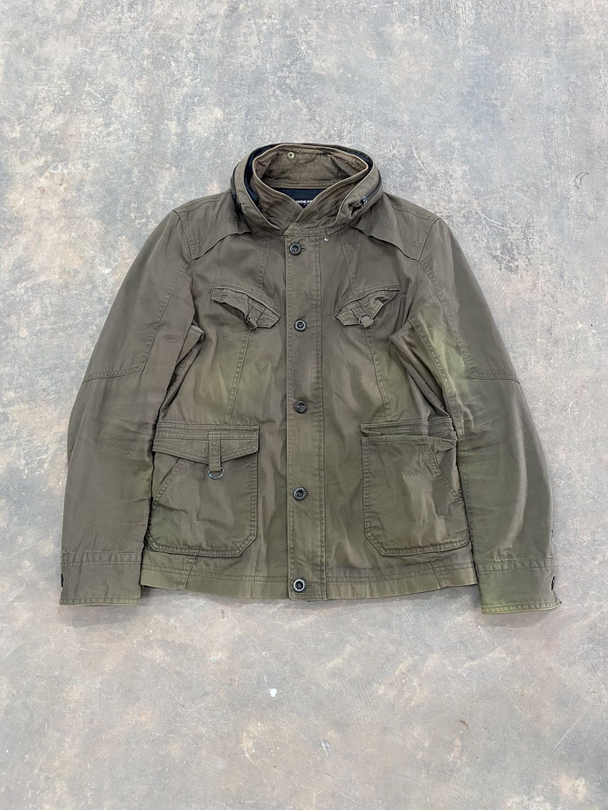 HIDEAWAYS HIDEAWAYS BY NICOLE BONO PARKA JACKET HOODED PUNK GRUNGE LGB Size US M / EU 48-50 / 2 - 1 Thumbnail