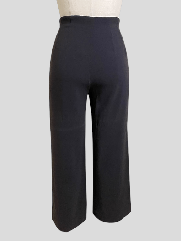 Max Mara Black soft wide leg pant Size 30" / US 8 / IT 44 - 2 Thumbnail