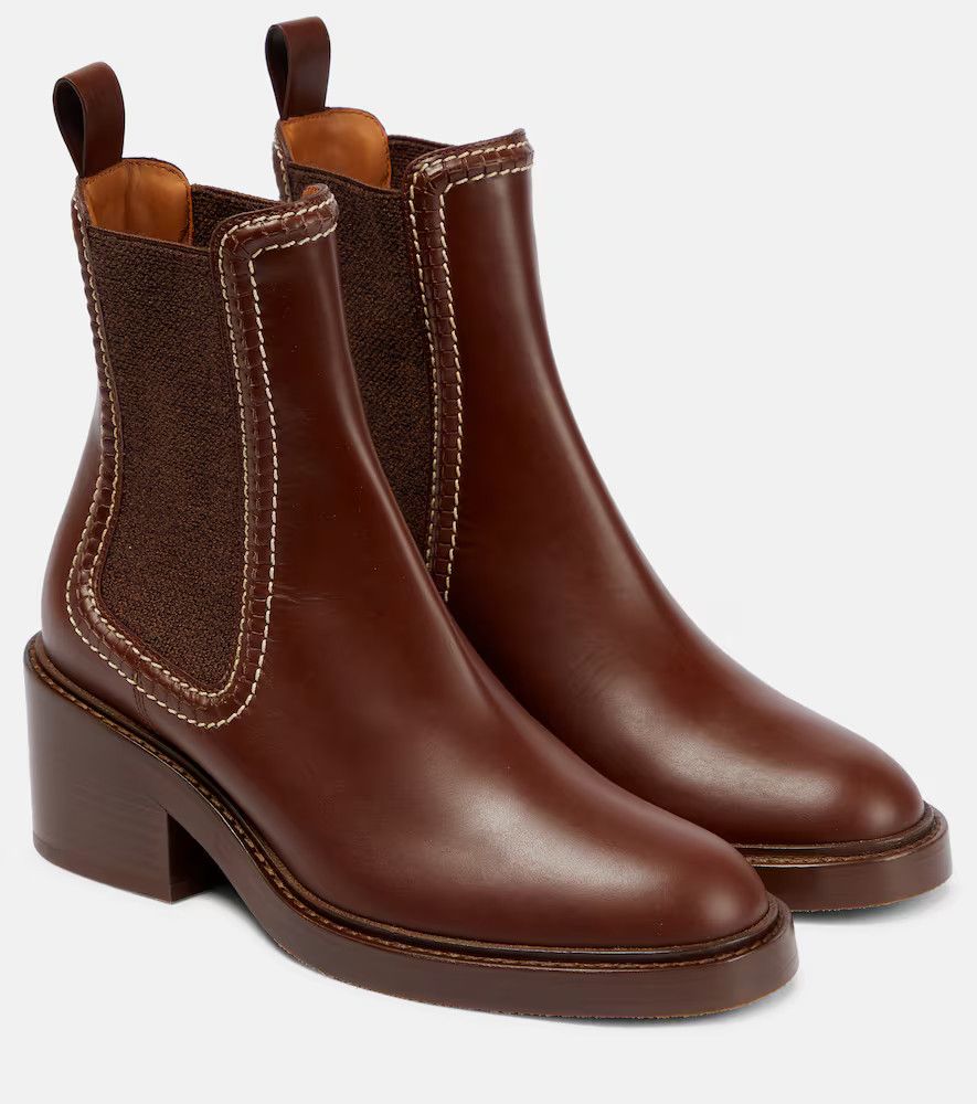 Chloe o1loc1c1024 Mallo Ankle Boots Brown Size US 10 / IT 40 - 1 Thumbnail