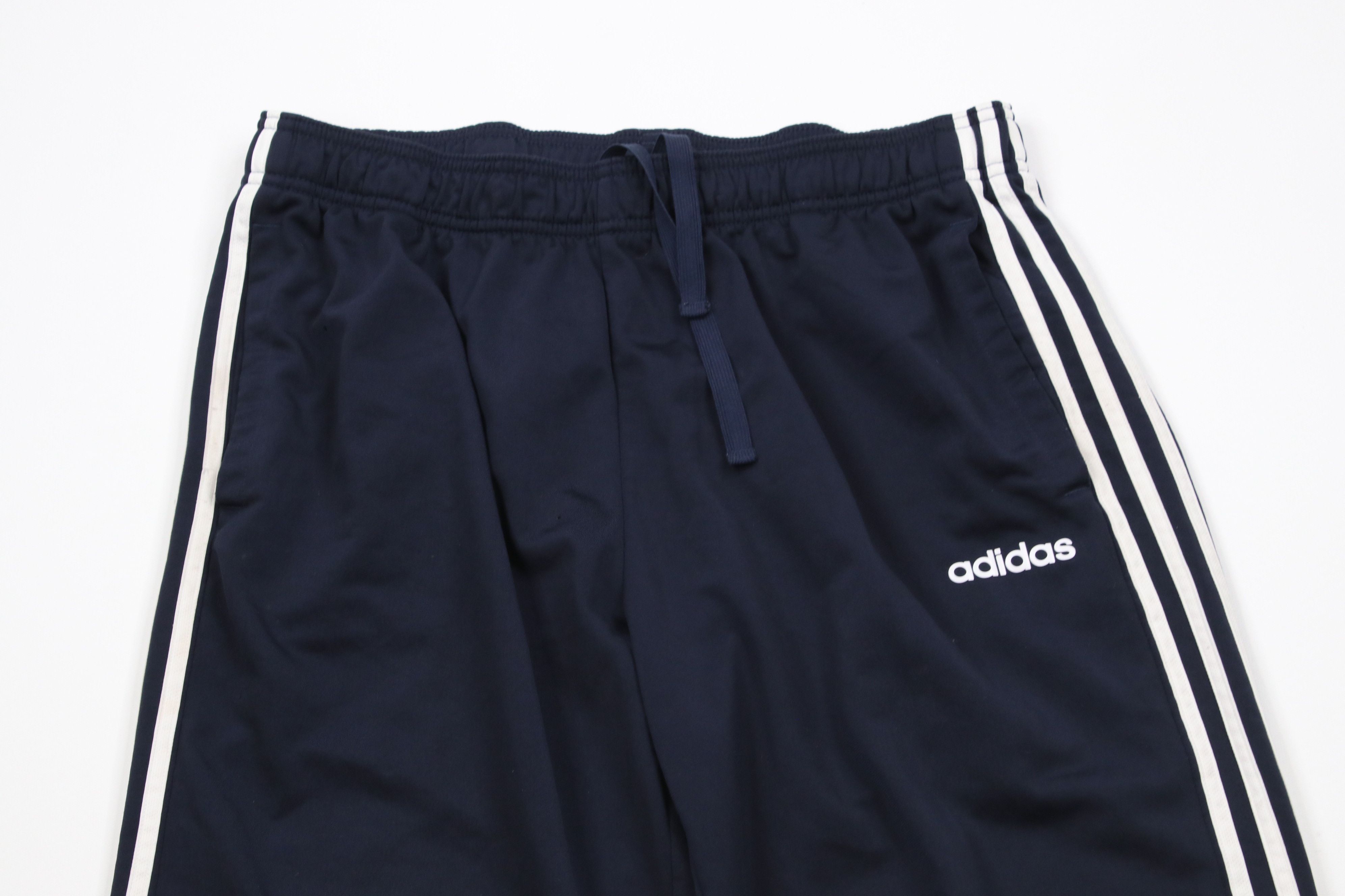 Adidas × Vintage Vintage Y2K Adidas Spell Striped Wide Leg Sweatpants Blue Size US 38 / EU 54 - 2 Thumbnail