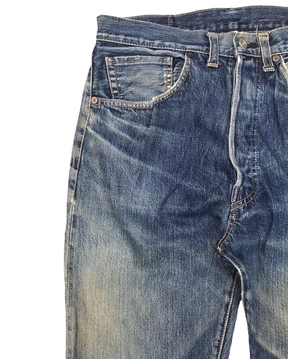 Levi's Vintage Clothing 501XX Big E LVC Laurel Leaf Donut Button Denim Size US 30 / EU 46 - 5 Thumbnail