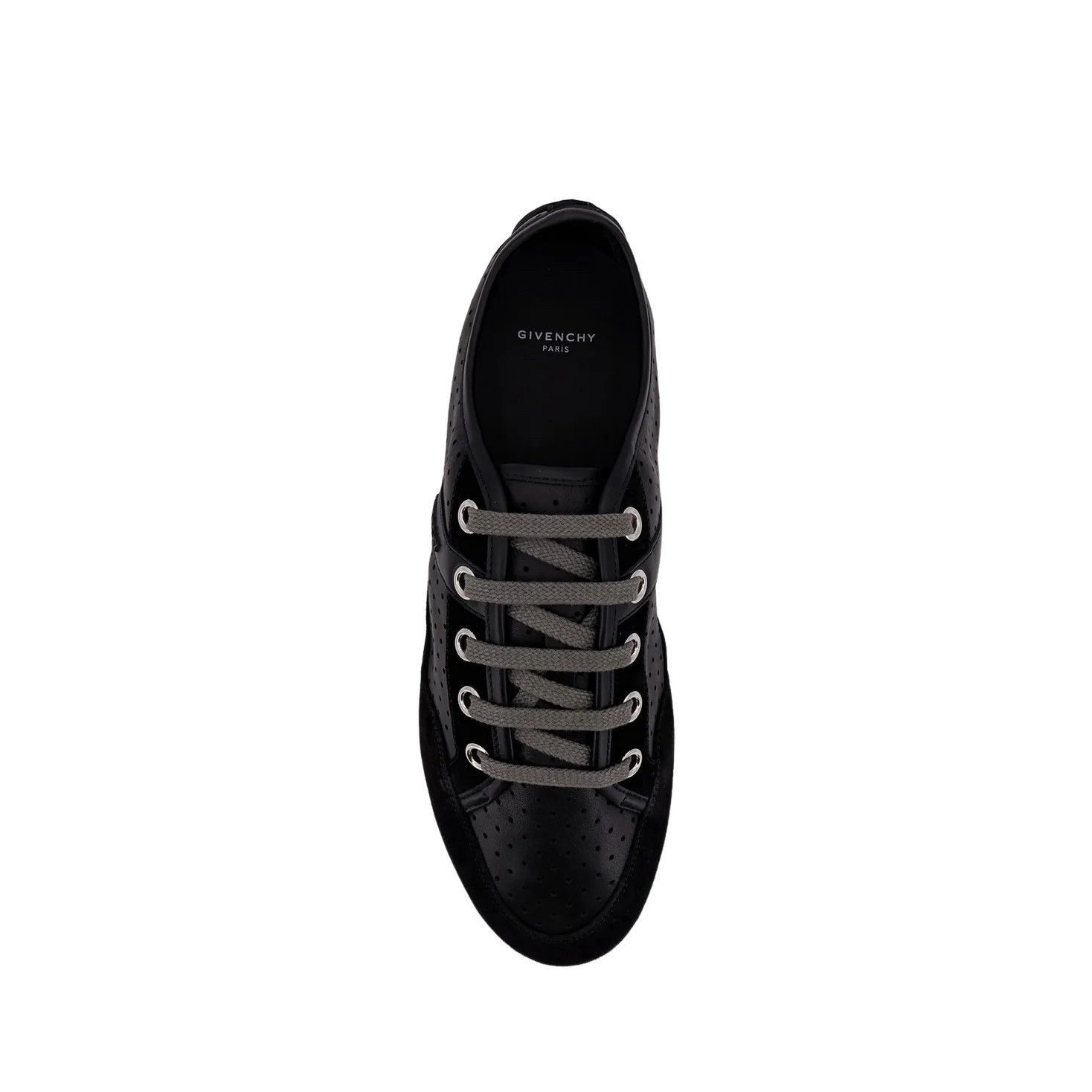 Givenchy GIVENCHY Slim Black Leather/Suede Sneakers New (Men's size:U Size US 10.5 / EU 43-44 - 5 Thumbnail