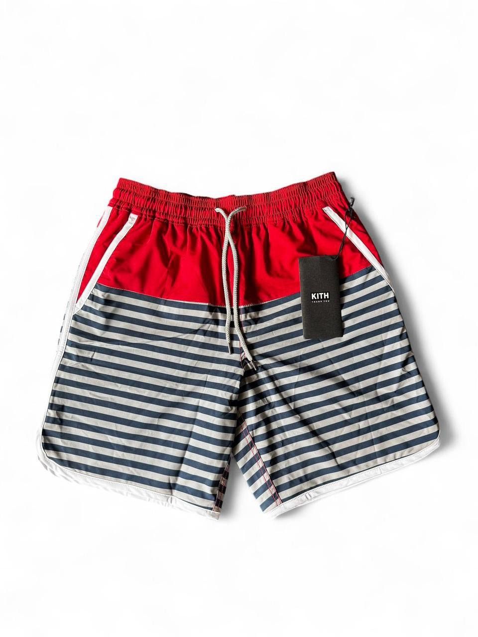 Kith Kith Striped Swim Trunks SZ S - Red/Multi Size US 29 - 1 Thumbnail