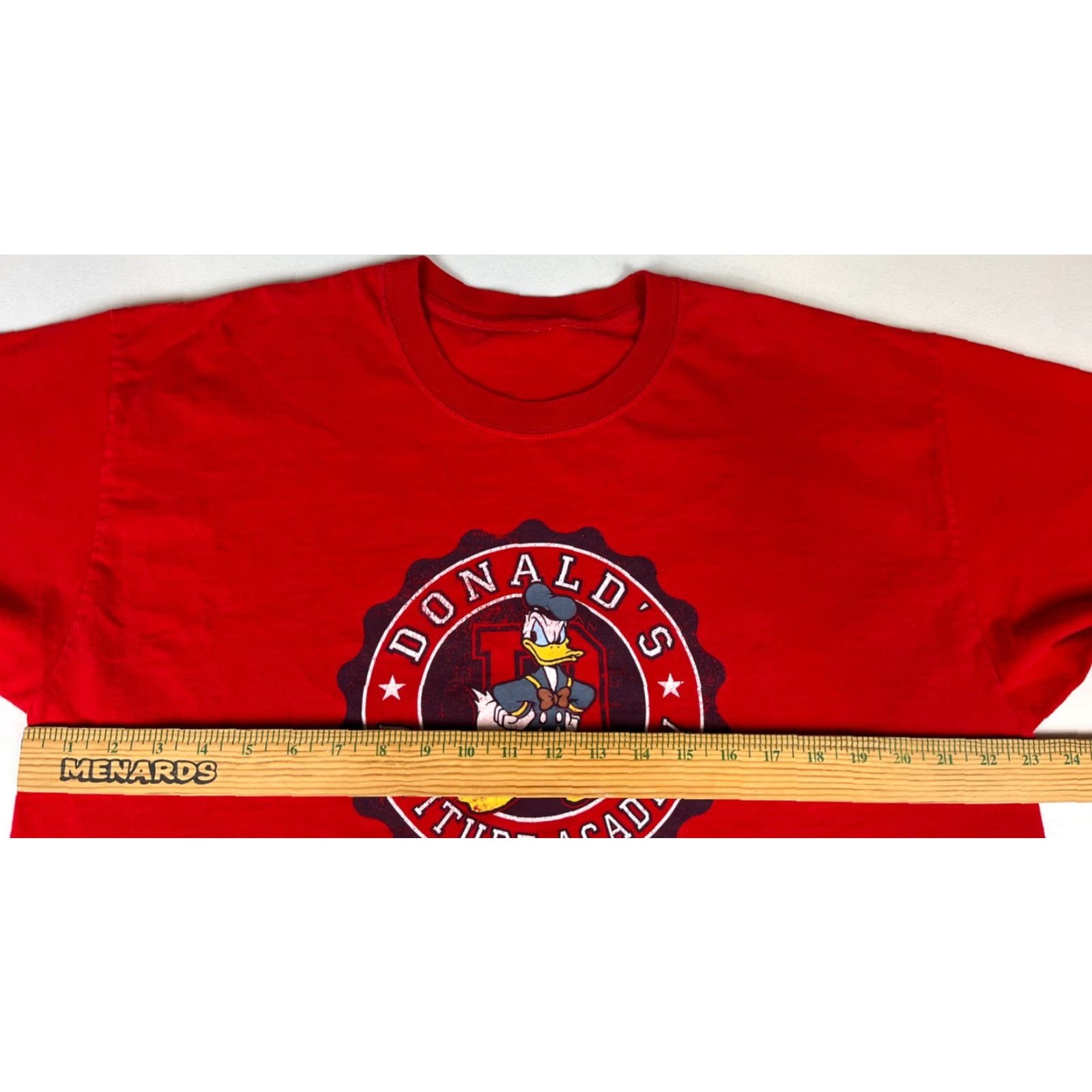 Disney VINTAGE Walt Disney World Donald's Attitude Academy Class of '34 T-Shirt Mens L Red Size US L / EU 52-54 / 3 - 6 Thumbnail