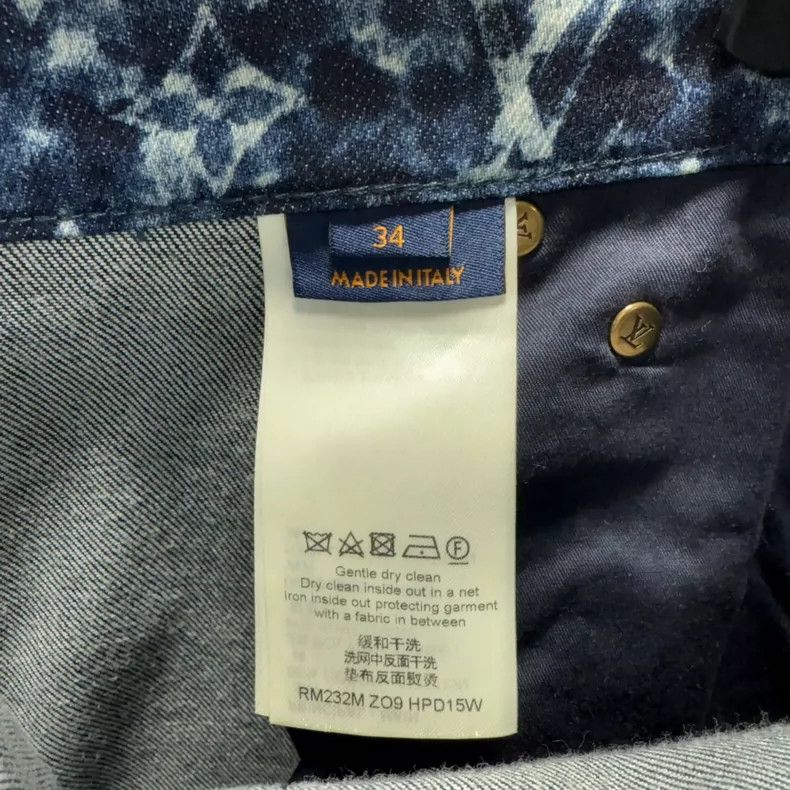 Louis Vuitton Louis Vuitton Fw23 New Full Logo Hem Slit Jeans Size US 34 / EU 50 - 4 Thumbnail