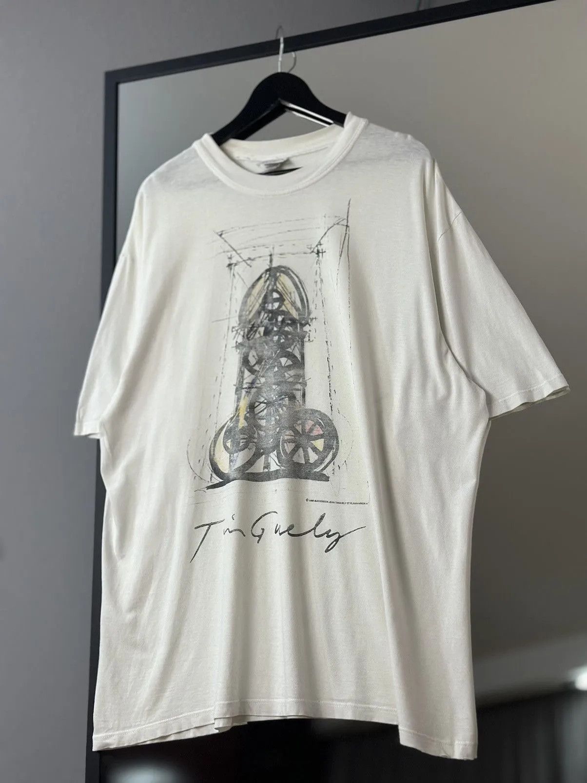 Band Tees VTG Vintage 1996 SUCCESSION JEAN TINGUELY ET FLAMMARION 4 Size US XXL / EU 58 / 5 - 3 Thumbnail
