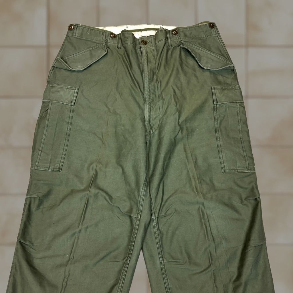 Vintage VINTAGE M-1951 Field Trousers OG-107 Cold Weather Cargo Pants 50s 40x29 Mens Green Size US 40 / EU 56 - 1 Thumbnail