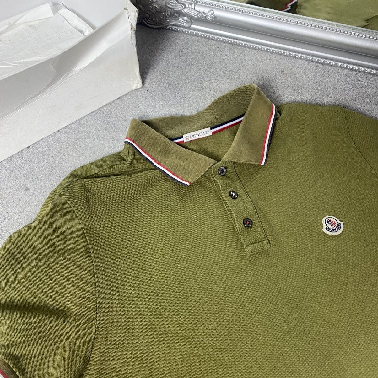 Moncler Moncler Polo T-Shirt Mens Size XL Size US XL / EU 56 / 4 - 3 Thumbnail