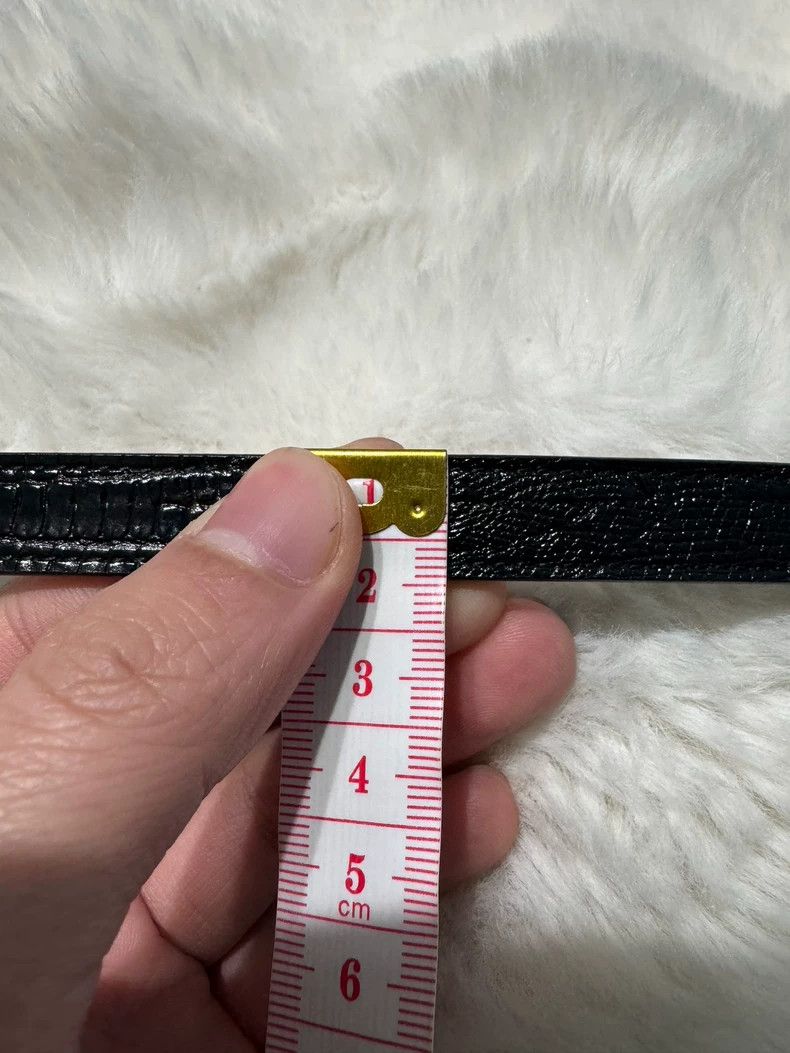 Saint Laurent Paris saint laurent parisBlack and silver embossed belt 2503-Next Size ONE SIZE - 7 Thumbnail