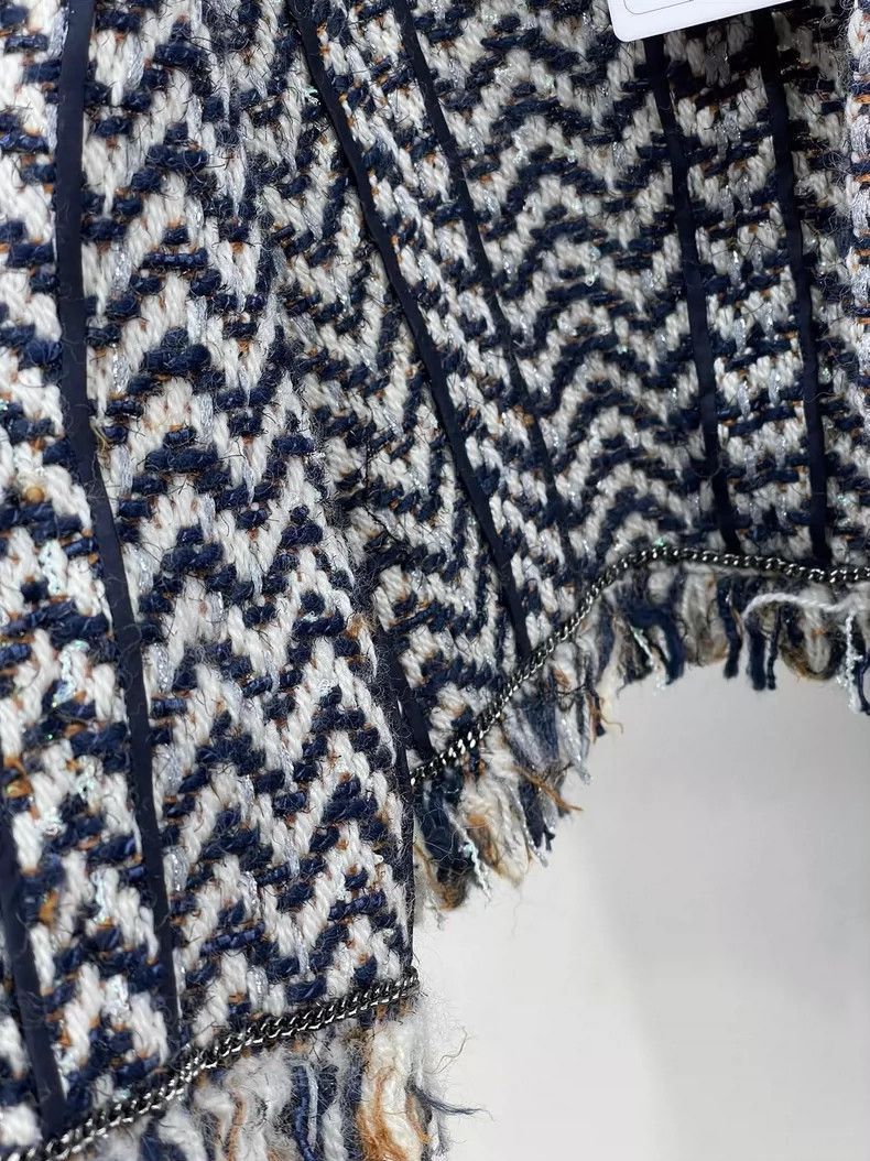 Chanel Chanel chevron fringe outerwear jacket -2505 Size US S / EU 44-46 / 1 - 4 Thumbnail