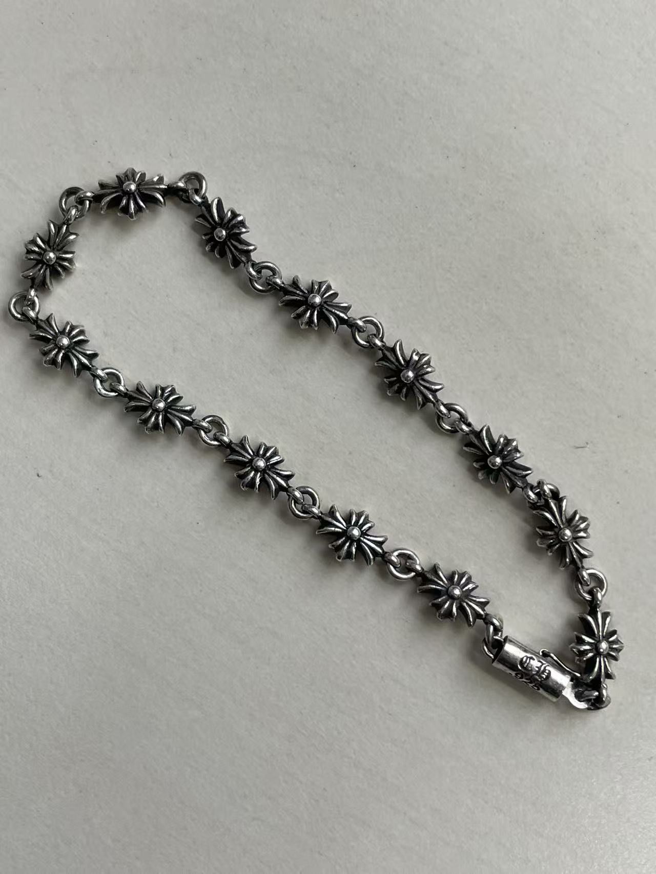 Chrome Hearts Chrome Hearts Sliver Tiny E Cross Bracelet Size ONE SIZE - 10 Thumbnail