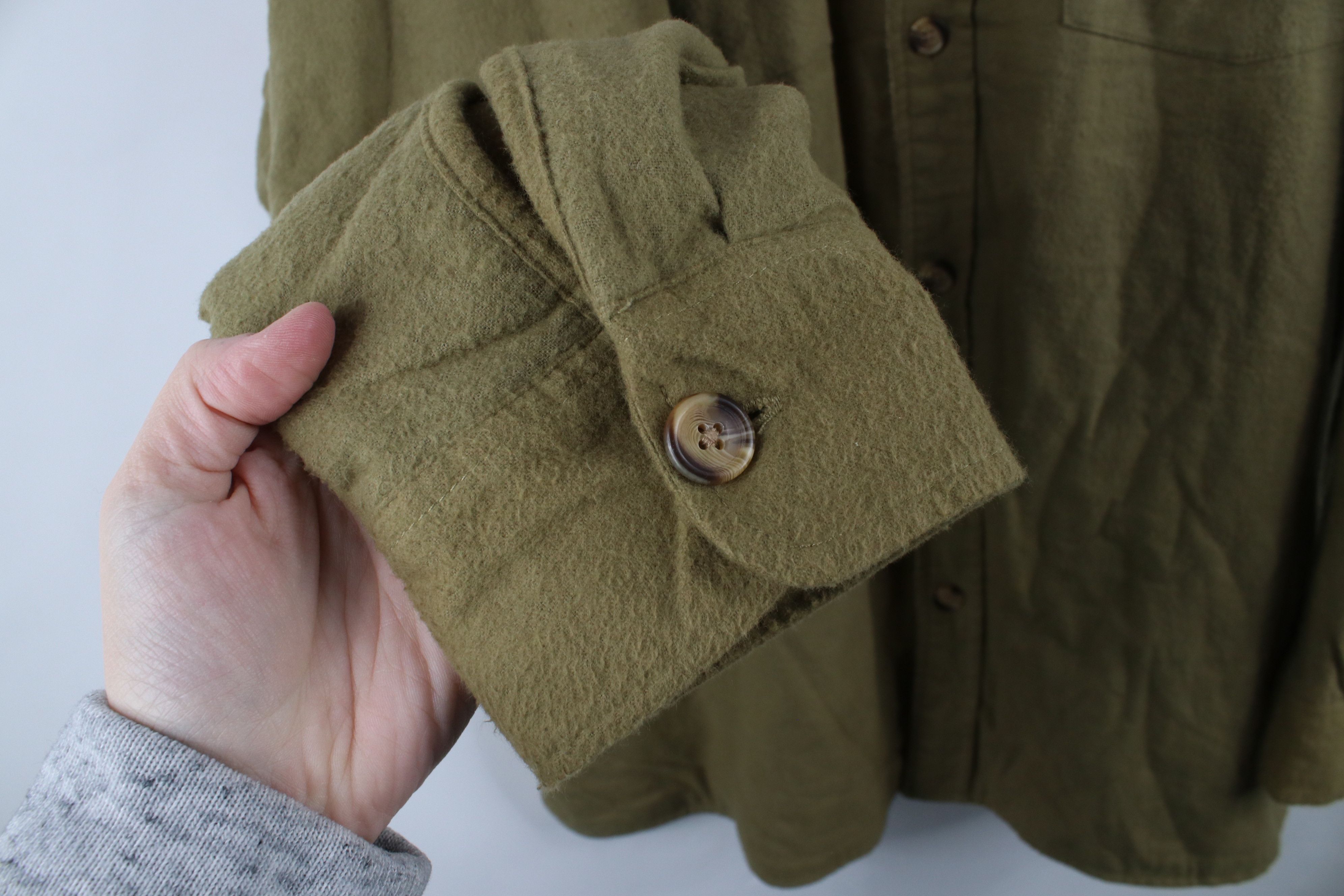 Vintage Vintage 90s Streetwear Chamois Cloth Button Shirt Jacket Size US XL / EU 56 / 4 - 6 Thumbnail