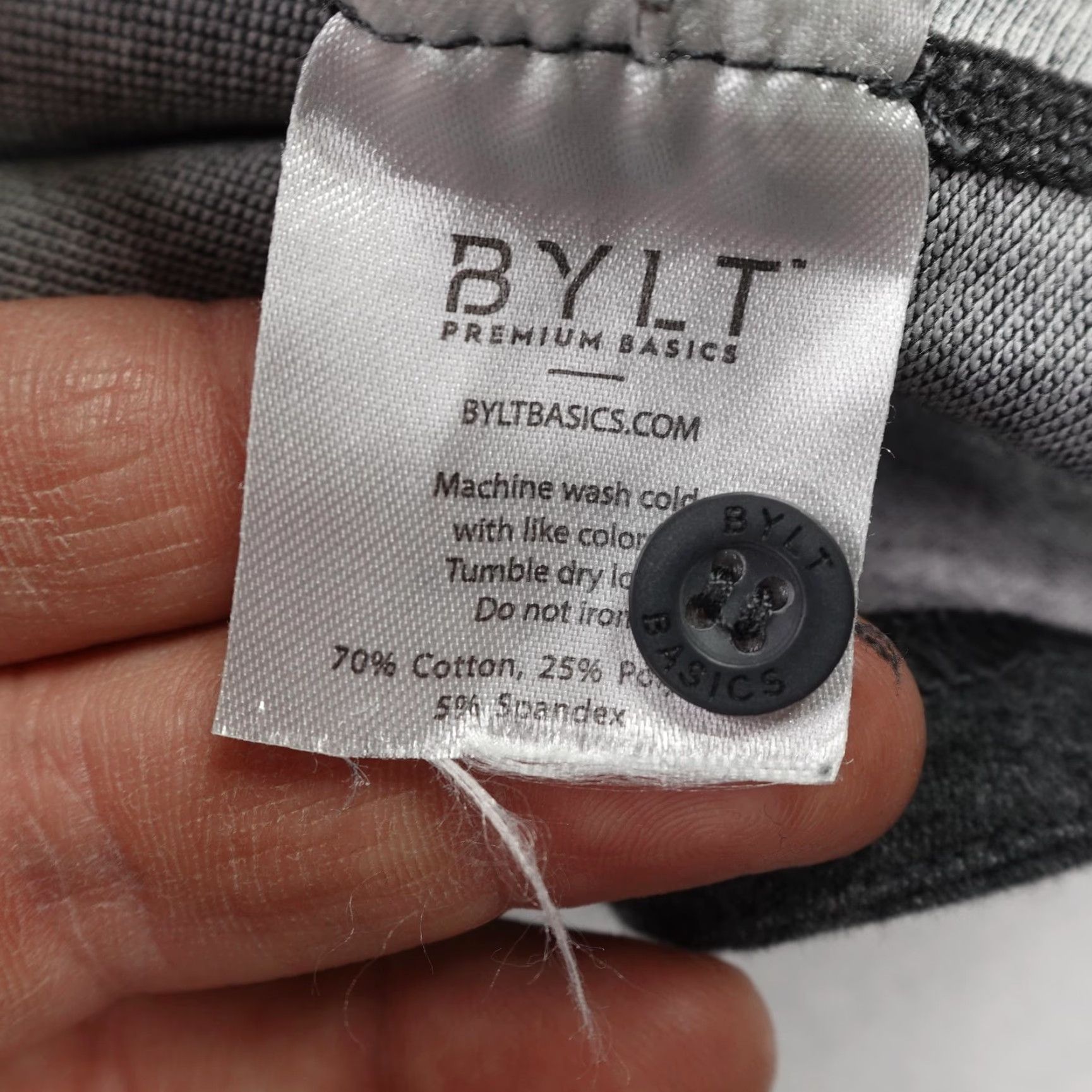 Vintage BYLT Polo Shirt Mens Medium Gray Drop-Cut Fit Performance Casual Golf Stretch Size US M / EU 48-50 / 2 - 4 Thumbnail