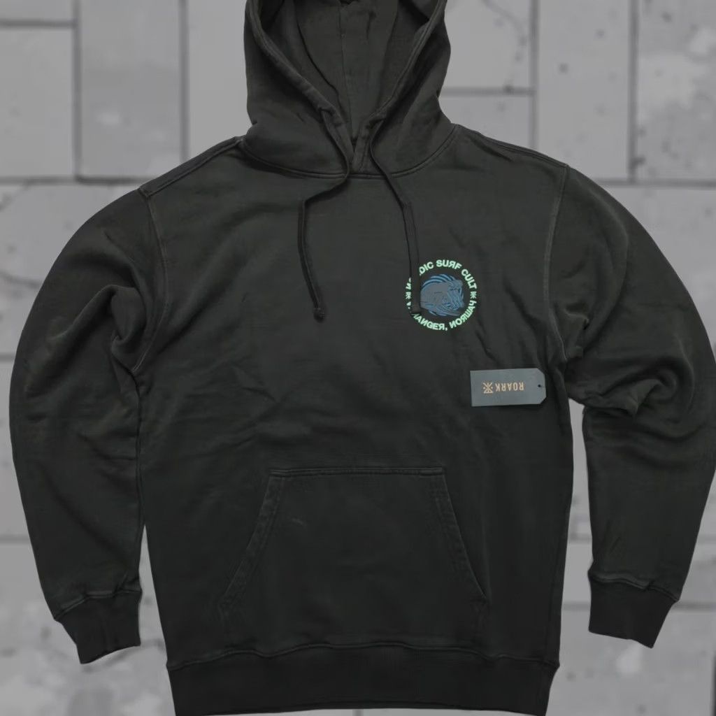 Roark VINTAGE Roark Surf Cult Fleece Hoodie Mens Size S Black RF339 Varanger Norway Shirt Size US S / EU 44-46 / 1 - 1 Thumbnail