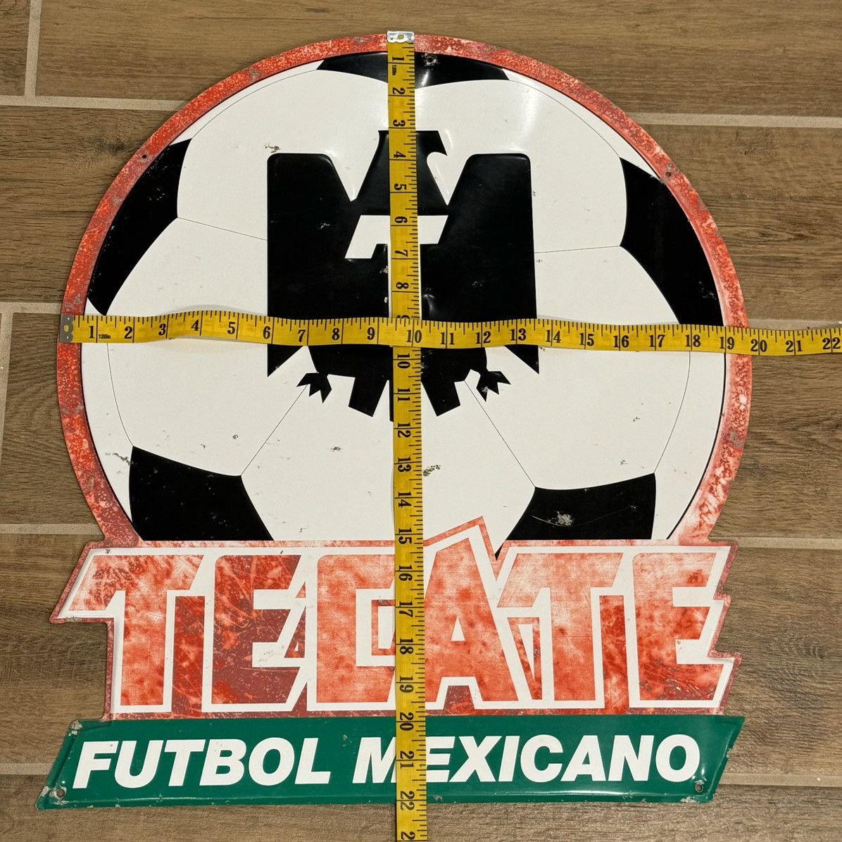 Other Tecate “Futbol Mexicano” 22x20in Tin Mexico Soccer Beer Sign Size ONE SIZE - 11 Thumbnail