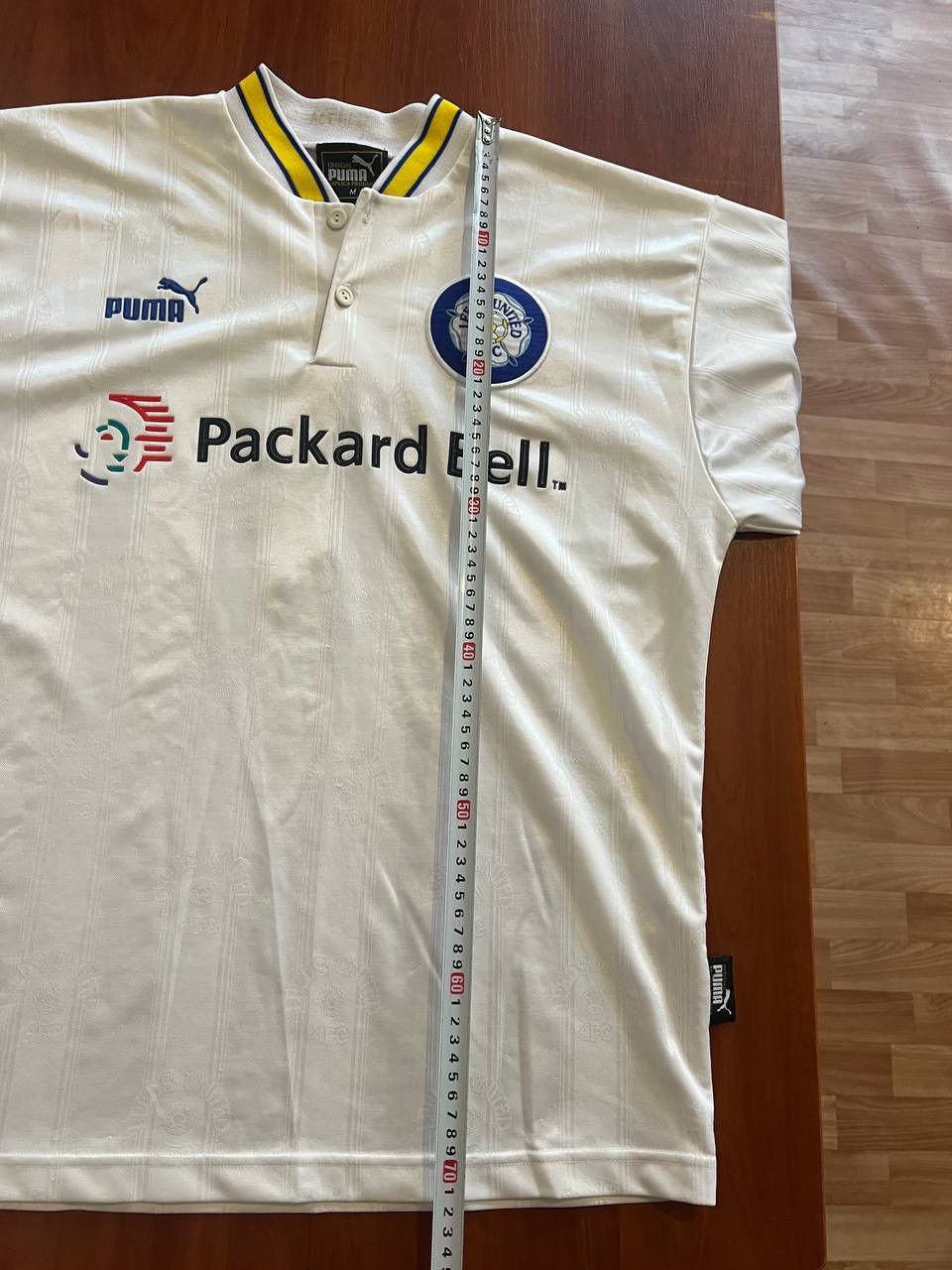 Puma 1996/98 LEEDS UNITED #7 SHARPE HOME SOCCER JERSEY SHIRT M Size US M / EU 48-50 / 2 - 21 Thumbnail