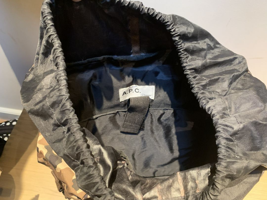 A.P.C. 2013 A.P.C. x Eastpak "Big Backpack" - Camo / Leather Size ONE SIZE - 4 Thumbnail