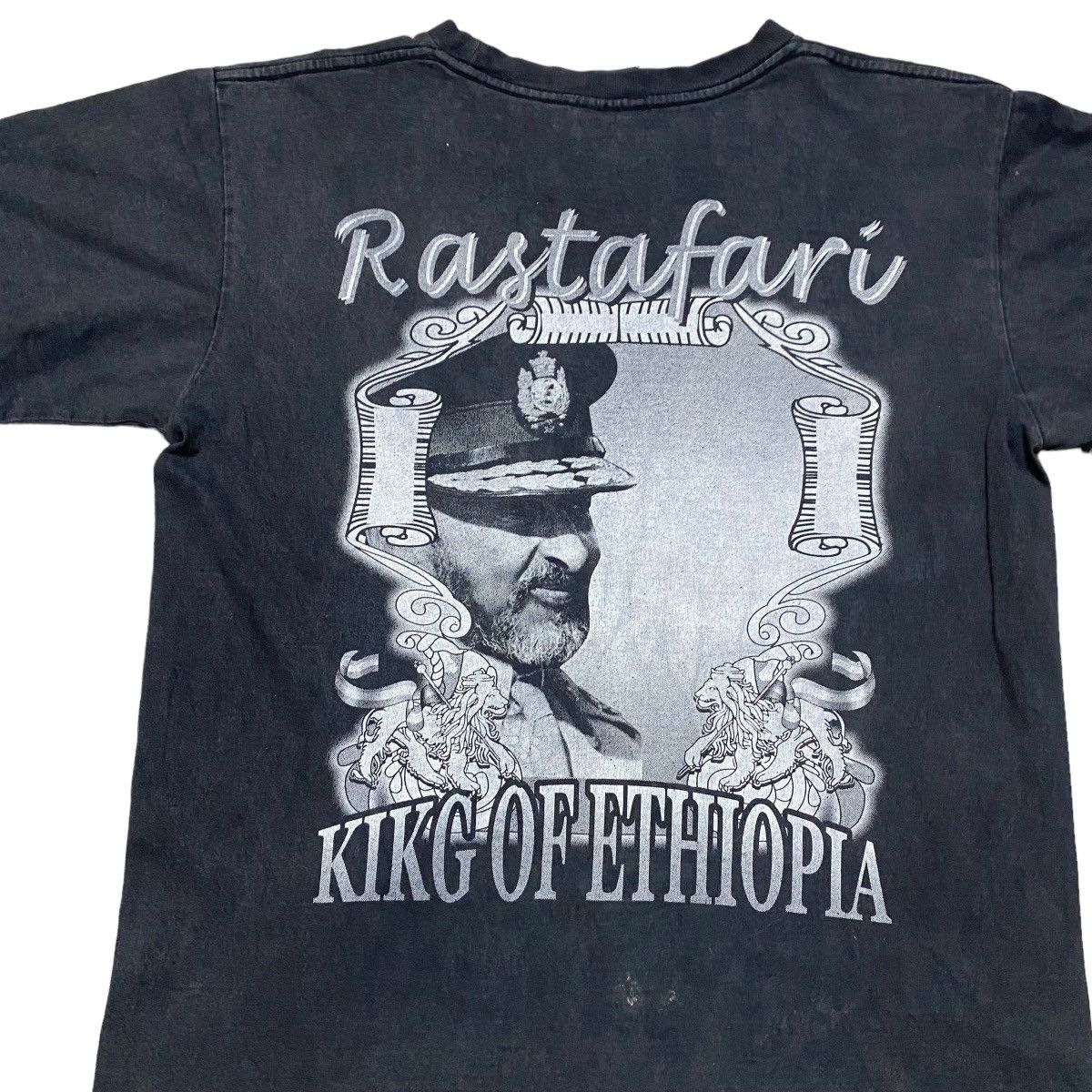 Bob Marley × Vintage Vintage Bootleg Haile Selassie Shirt Kikg Of Ethiopia Size US M / EU 48-50 / 2 - 10 Thumbnail