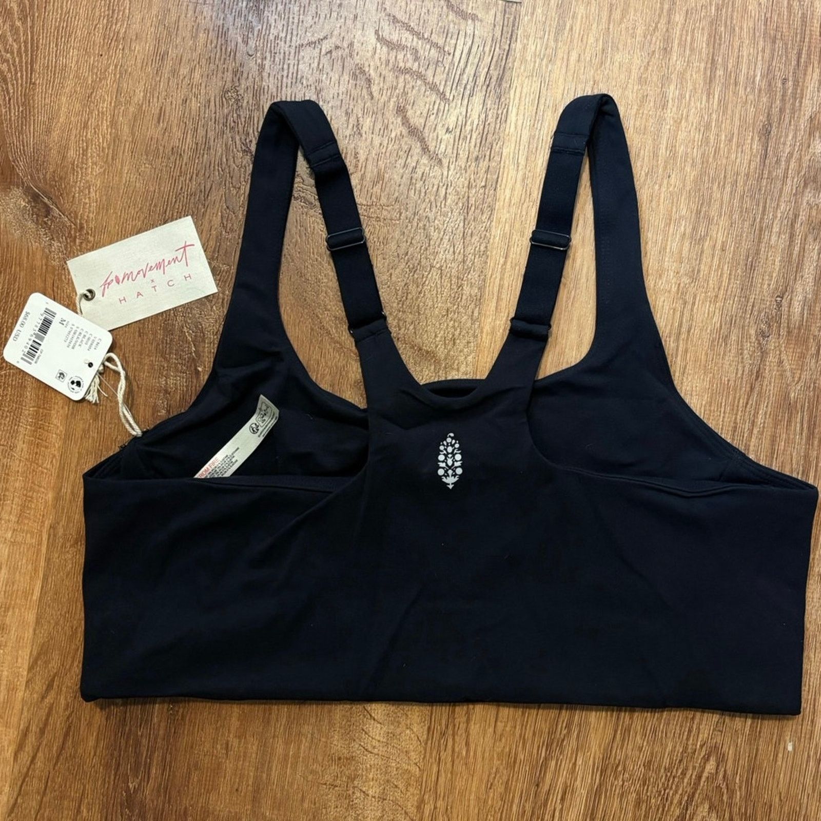 Free People NWT Free People x Hatch Square Neck Maternity Bra Black M Size ONE SIZE - 8 Thumbnail