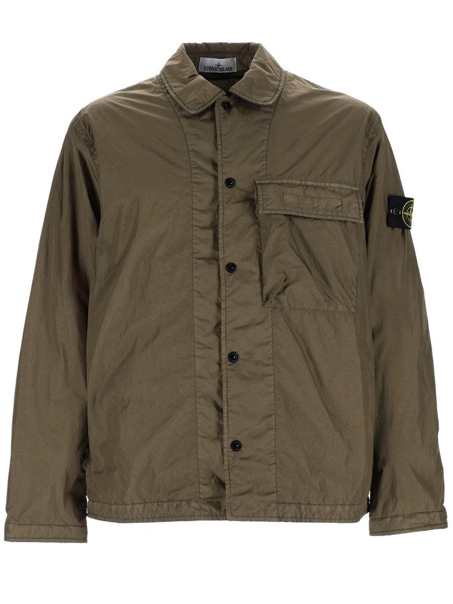 Stone Island STONE ISLAND PADDED OVERSHIRT - MILITARY GREEN Size US L / EU 52-54 / 3 - 1 Thumbnail