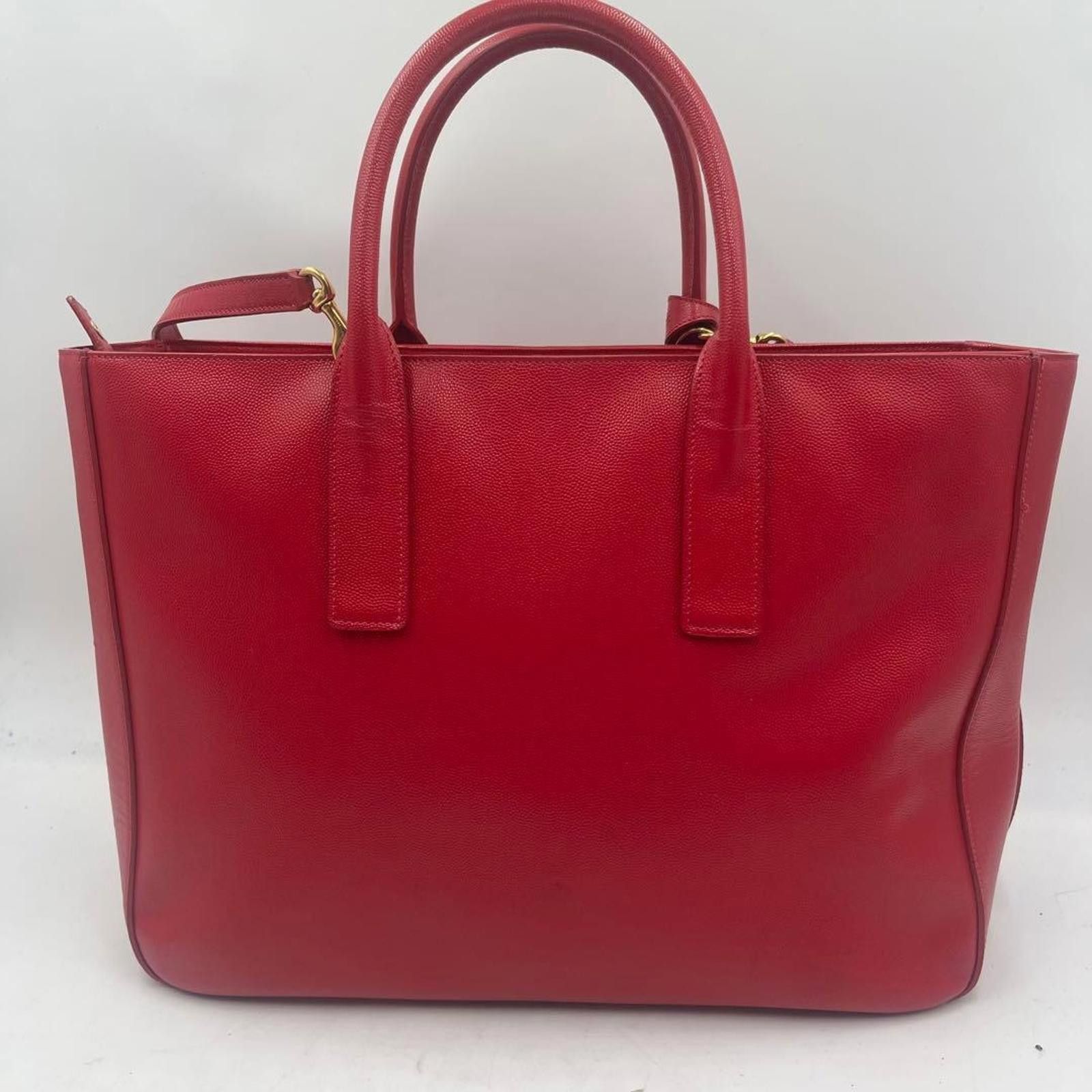 Saint Laurent Paris Saint Laurent - Red Leather Paris Bag Size ONE SIZE - 2 Thumbnail