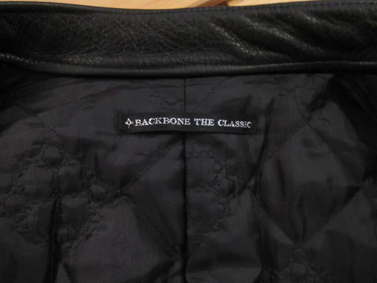 Backbone Black Leather Jacket with Zip Pockets - Size S. Size US S / EU 44-46 / 1 - 6 Thumbnail
