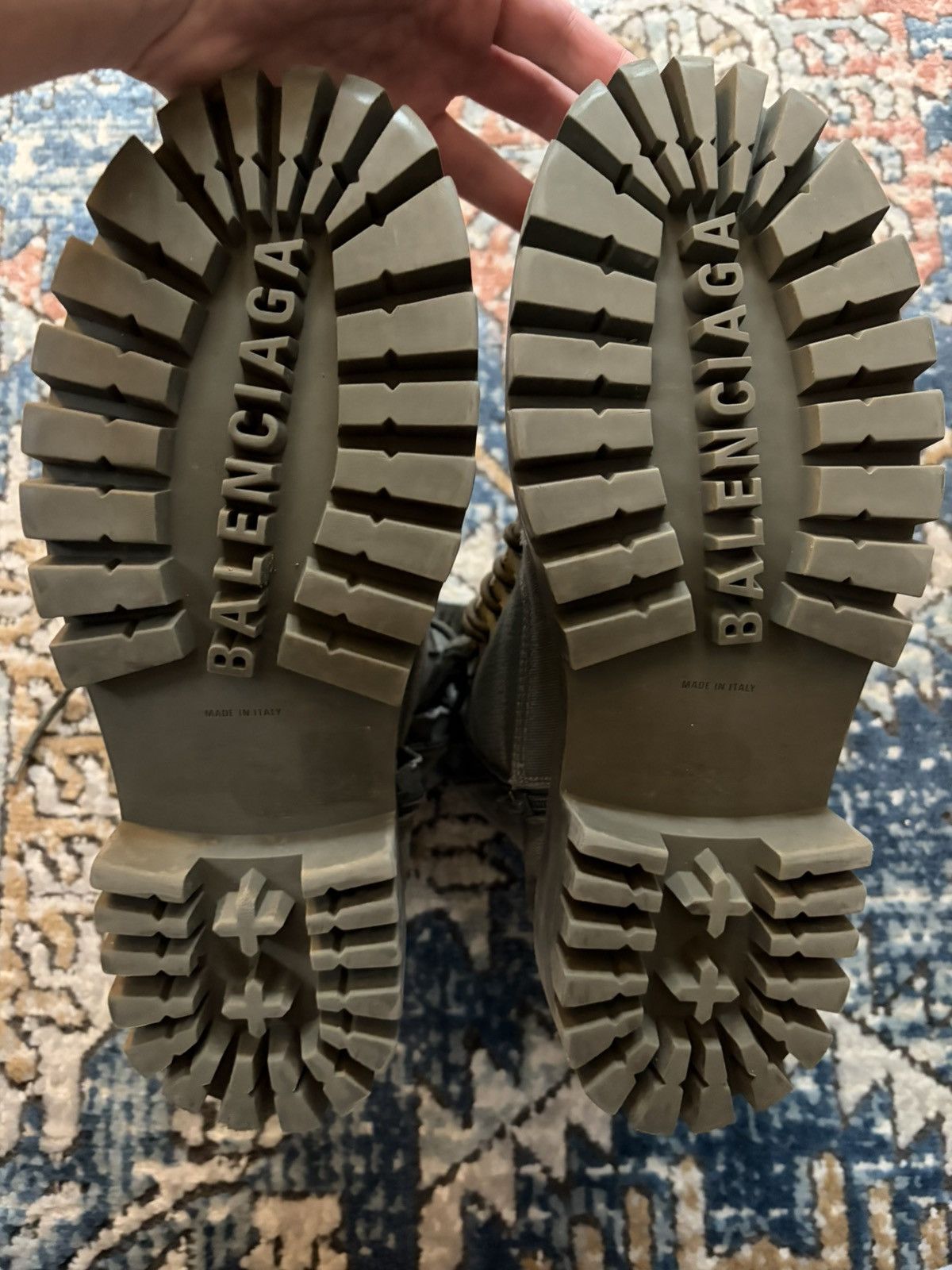 Balenciaga Balenciaga Strike Boot Kaki Green Size US 8 / EU 41 - 4 Thumbnail