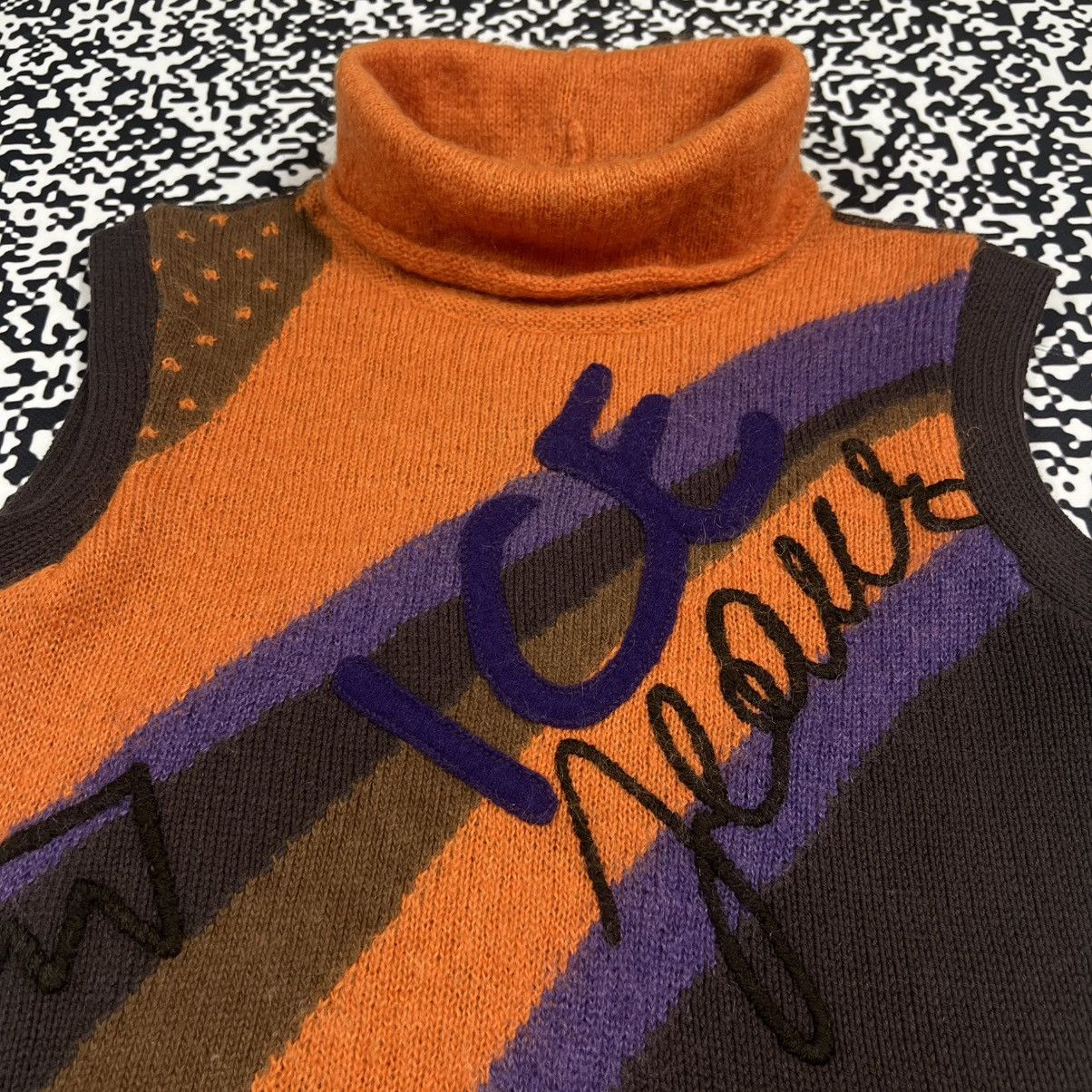 Iceberg Vintage Y2K Iceberg Mohair Wool Sleeveless Knit Turtle Top Size M / US 6-8 / IT 42-44 - 4 Thumbnail