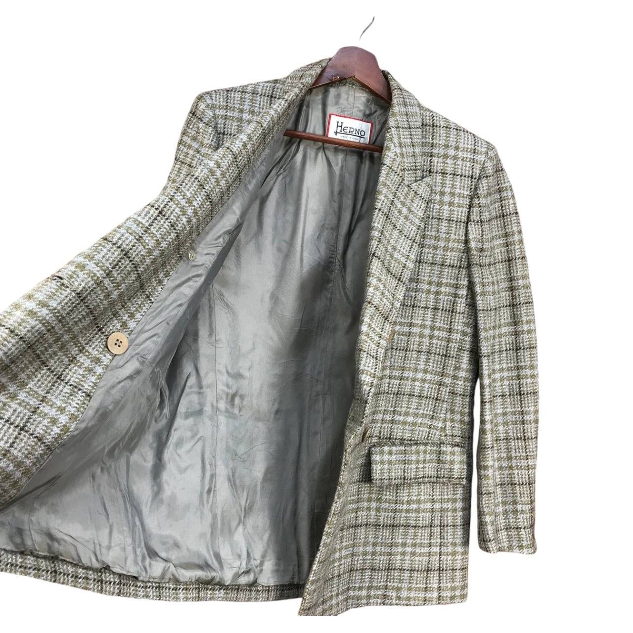 Herno HERNO DOUBLE BREASTED CHECKERED COAT SIZE 44 MADE IN ITALY Size US S / EU 44-46 / 1 - 5 Thumbnail