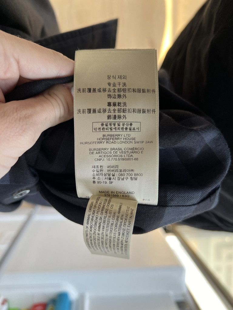 Burberry Burberry Navy Cotton Trench Coat Size US L / EU 52-54 / 3 - 10 Thumbnail
