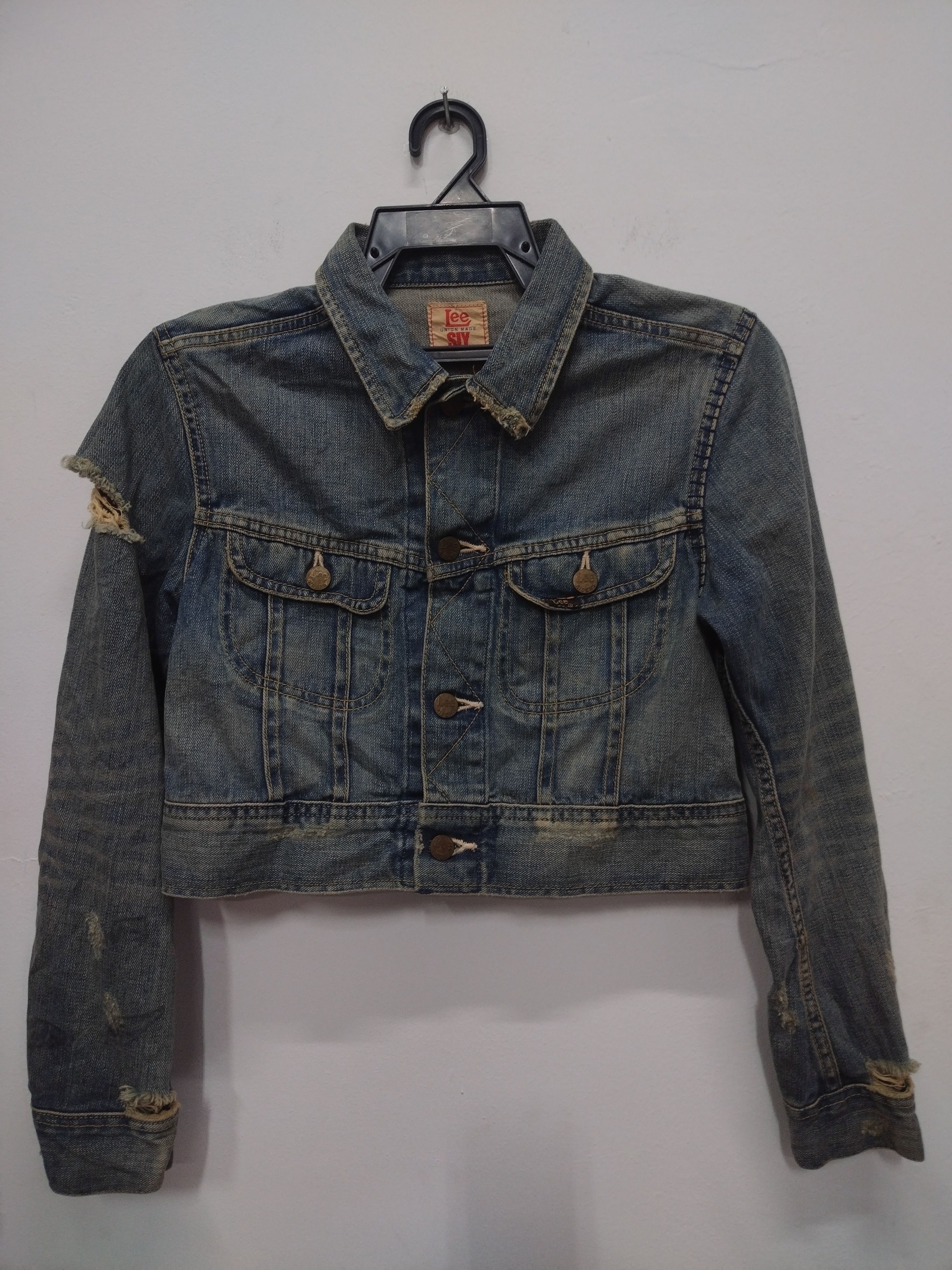 Lee Vintage steals Distressed Design LEE RIDERS Denim Jacket Size M / US 6-8 / IT 42-44 - 1 Thumbnail