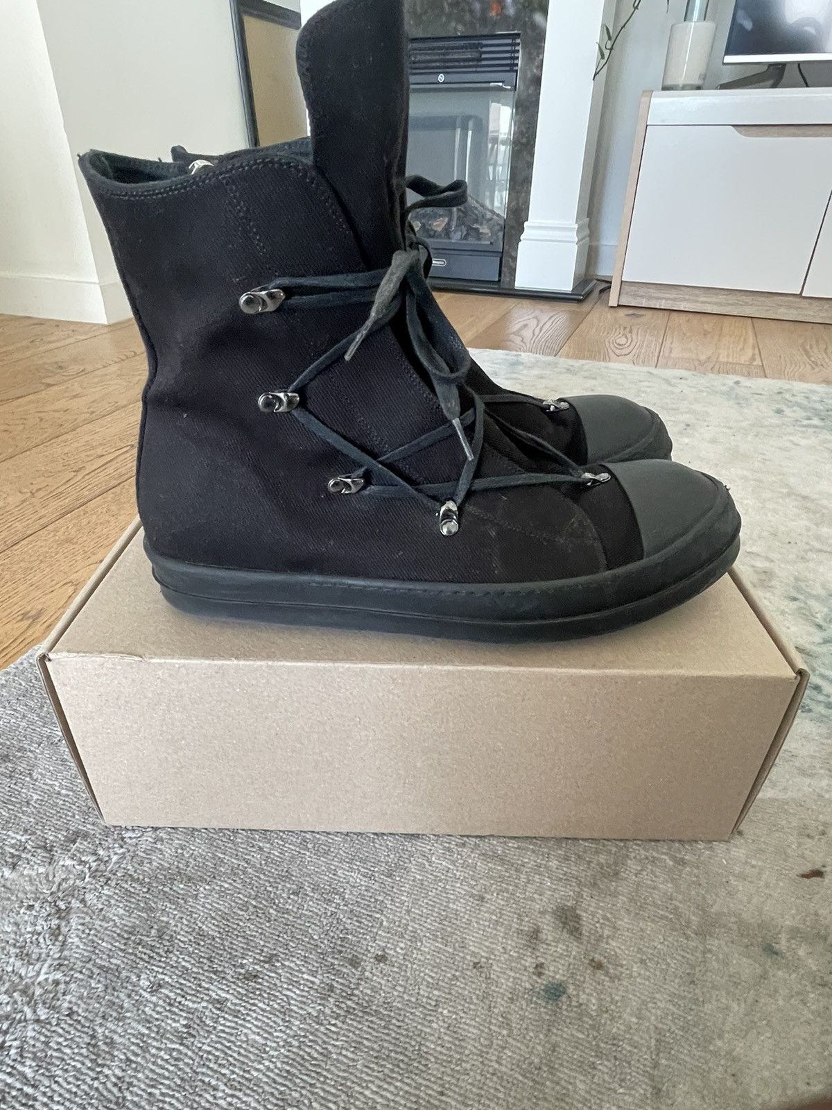 Rick Owens Drkshdw Rick Owens DRKSHDW Hexagram Ramones Size US 11 / EU 44 - 1 Thumbnail