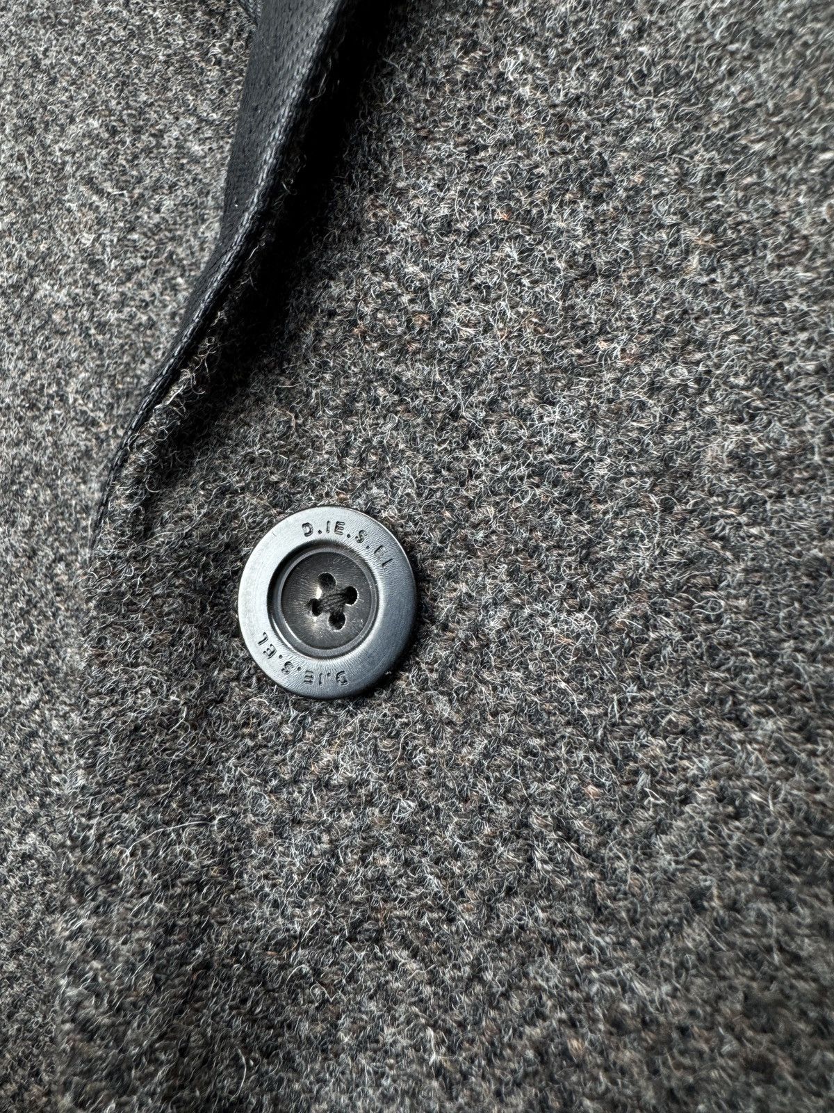 Diesel Diesel wool rayon grey tweed sport coat blazer jacket size L Size 42R - 11 Thumbnail
