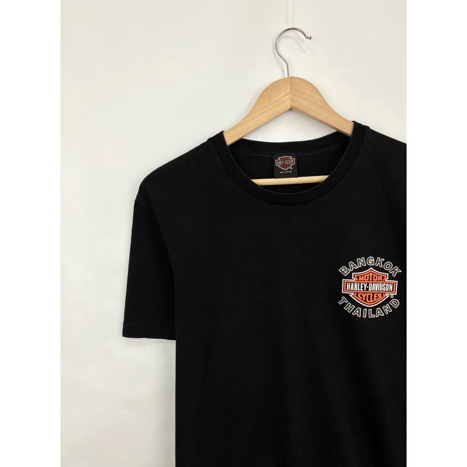 Harley Davidson VINTAGE Harley-Davidson Bangkok Thailand Choppers Shirt M Black 90s Mens Size US M / EU 48-50 / 2 - 7 Thumbnail