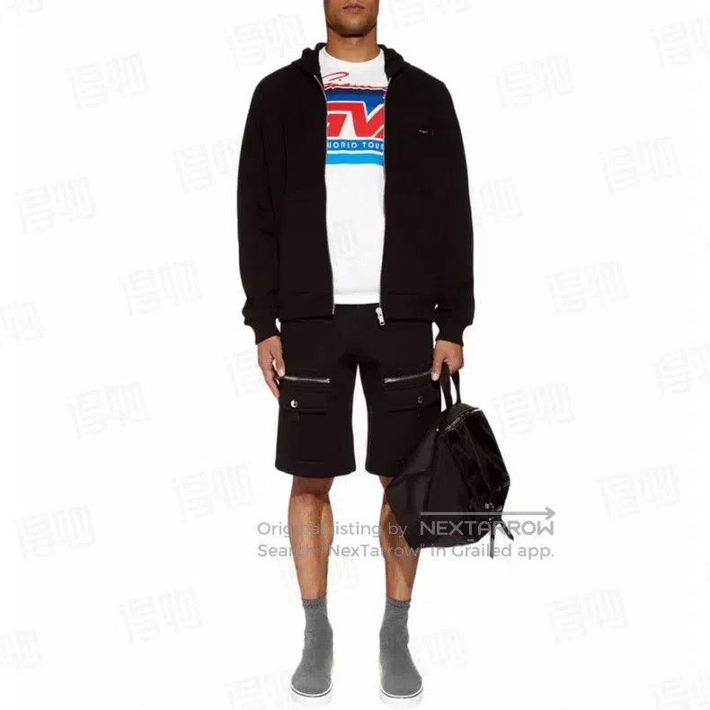Givenchy Givenchy Space cotton fleece hoodie with black zipper Size US M / EU 48-50 / 2 - 9 Thumbnail