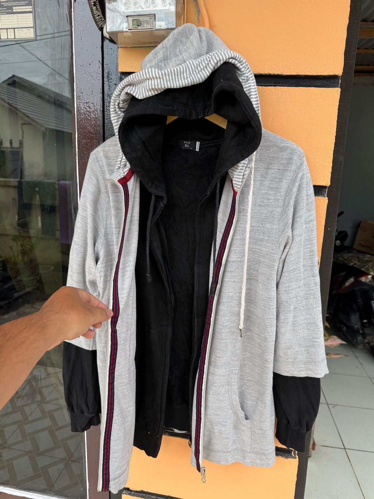 image of Hysteric Glamour x If Six Was Nine 1Of1 Double Layers Hoodie Plus One X Bdc Ifsix Lgb Style in Blac