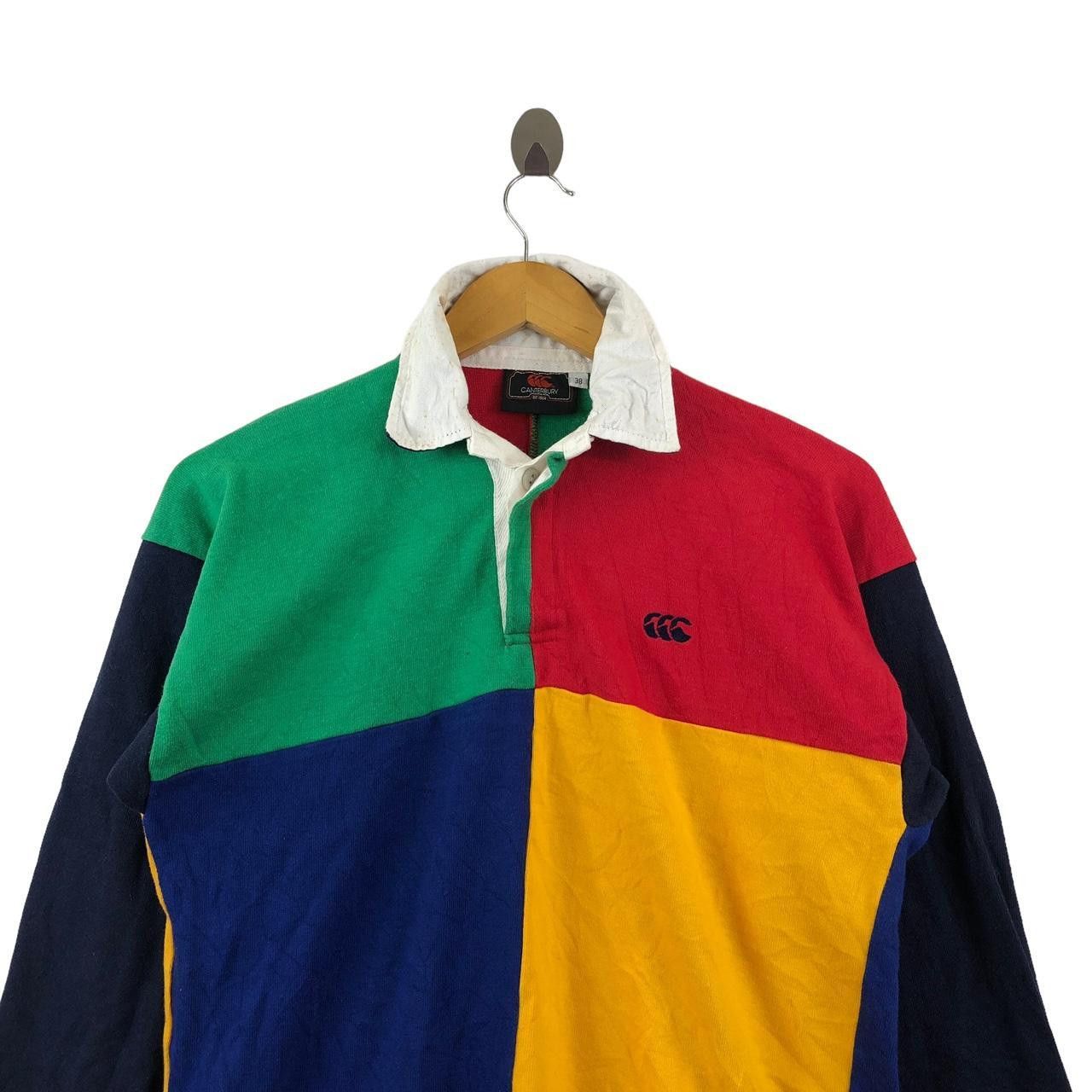 Canterbury of New Zealand Vintage 90’ CANTERBURY UGLY RUGBY Jersey Polo Tee Shirt Top Size US M / EU 48-50 / 2 - 3 Thumbnail