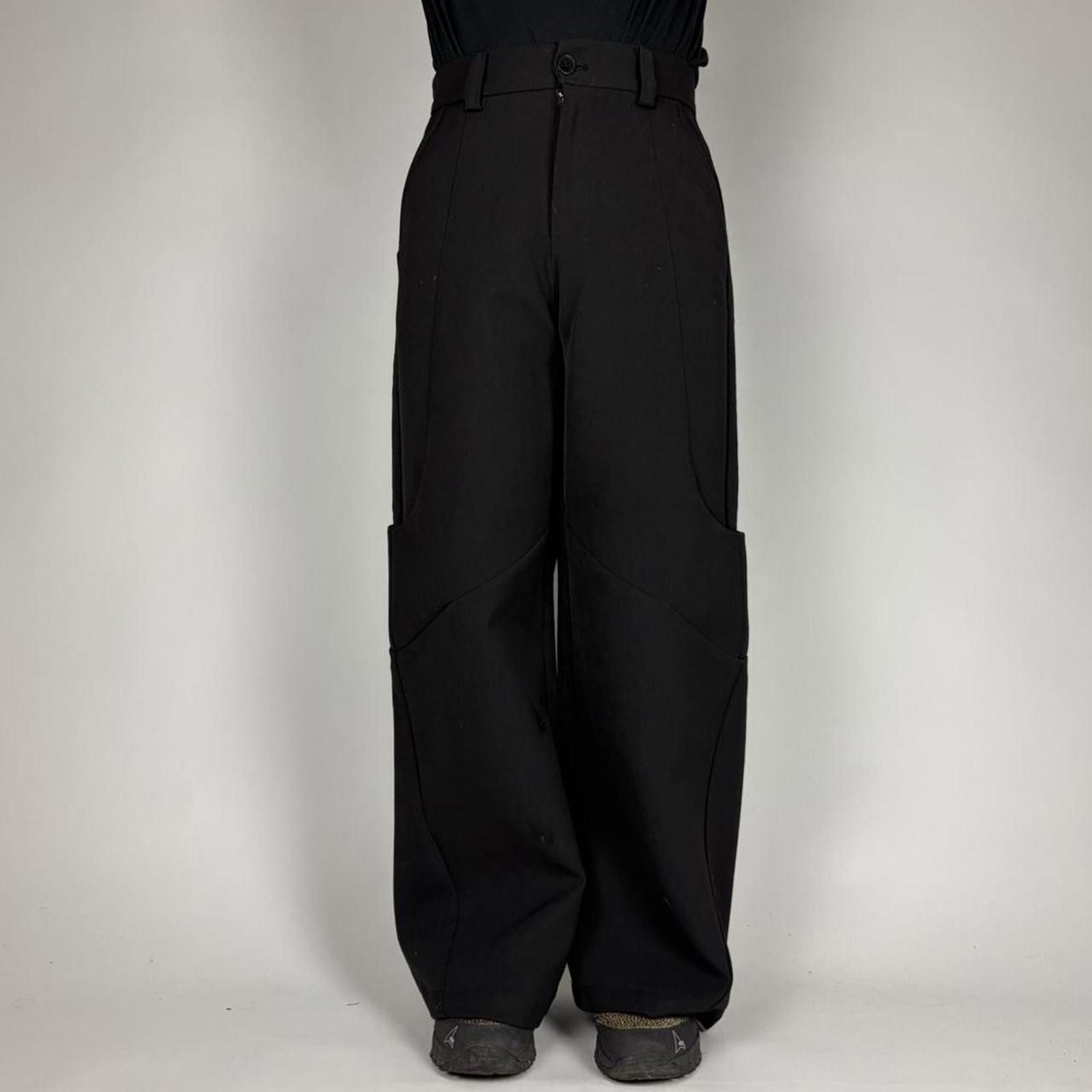 Other Lims Black Panelled Curve Trousers Size US 30 / EU 46 - 2 Thumbnail