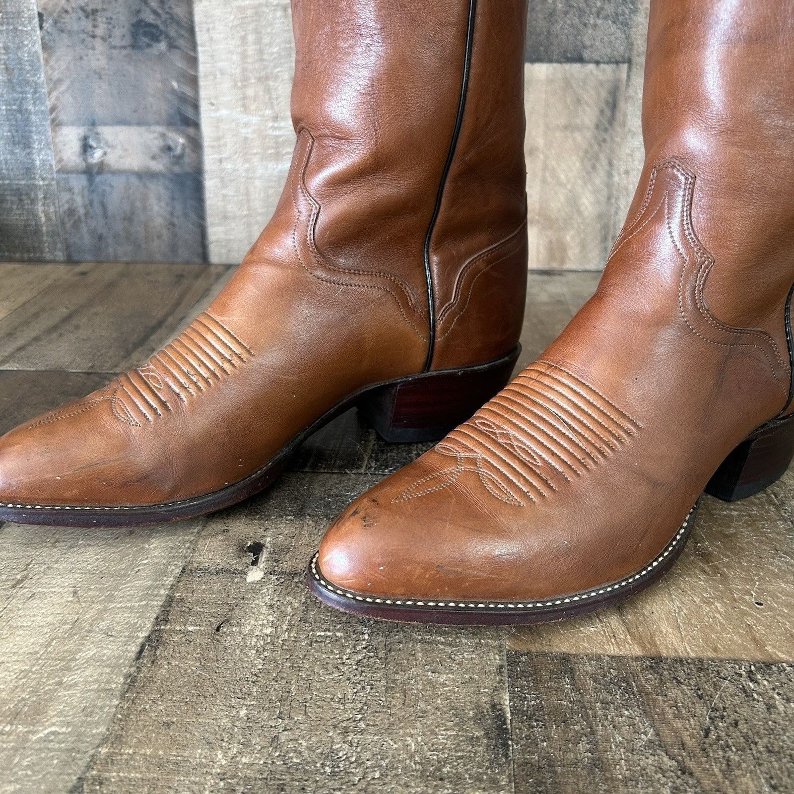 Vintage El Dorado Vintage Handmade Western Cowboy Boots Mens 10 D Size US 10 / EU 43 - 11 Thumbnail