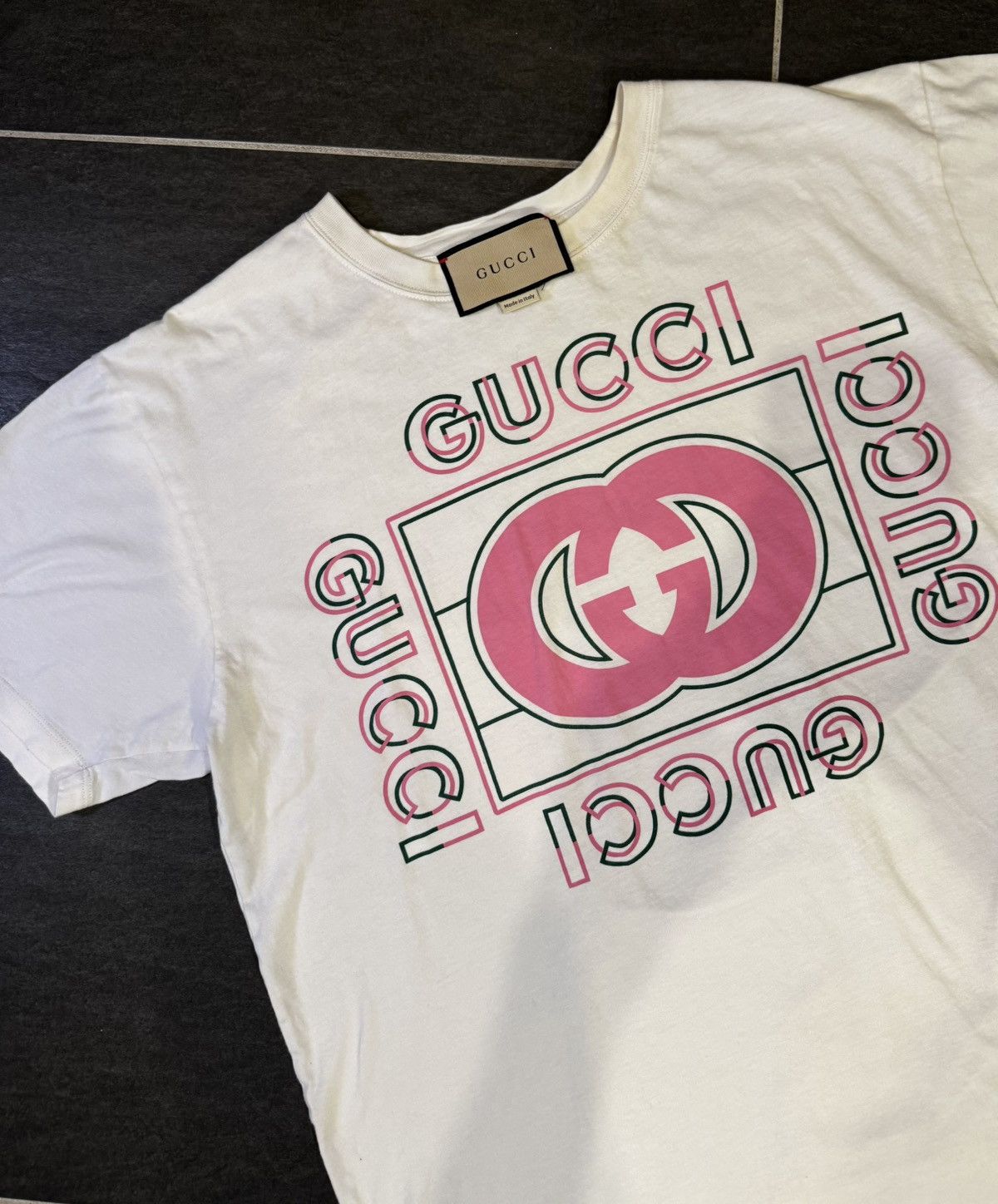 Gucci Gucci Vintage Logo T-Shirt Size M / US 6-8 / IT 42-44 - 2 Thumbnail