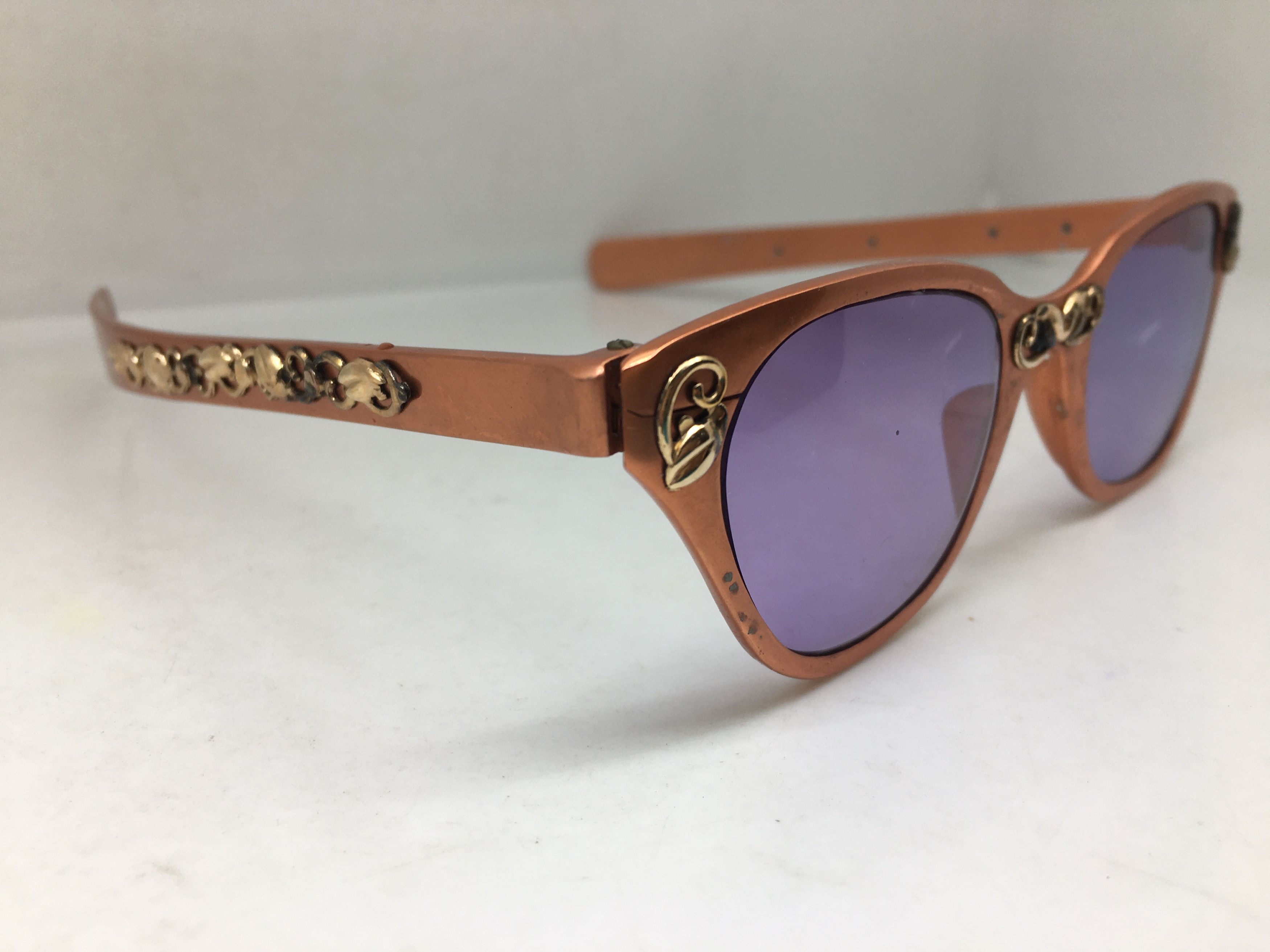 Vintage Vintage 50s TURA Woman Aluminum Cateye Sunglasses Size ONE SIZE - 2 Thumbnail