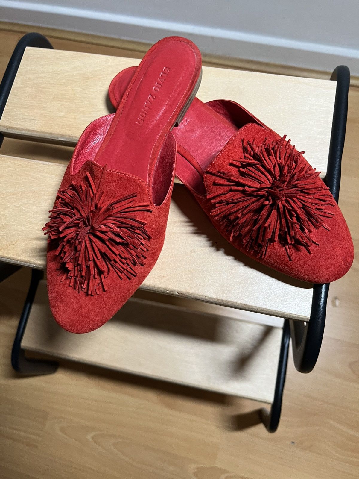 Other Italian Flats by Elvio Zanon – Suede Leather, Size 38, Perfect Condition Size US 8 / IT 38 - 2 Thumbnail