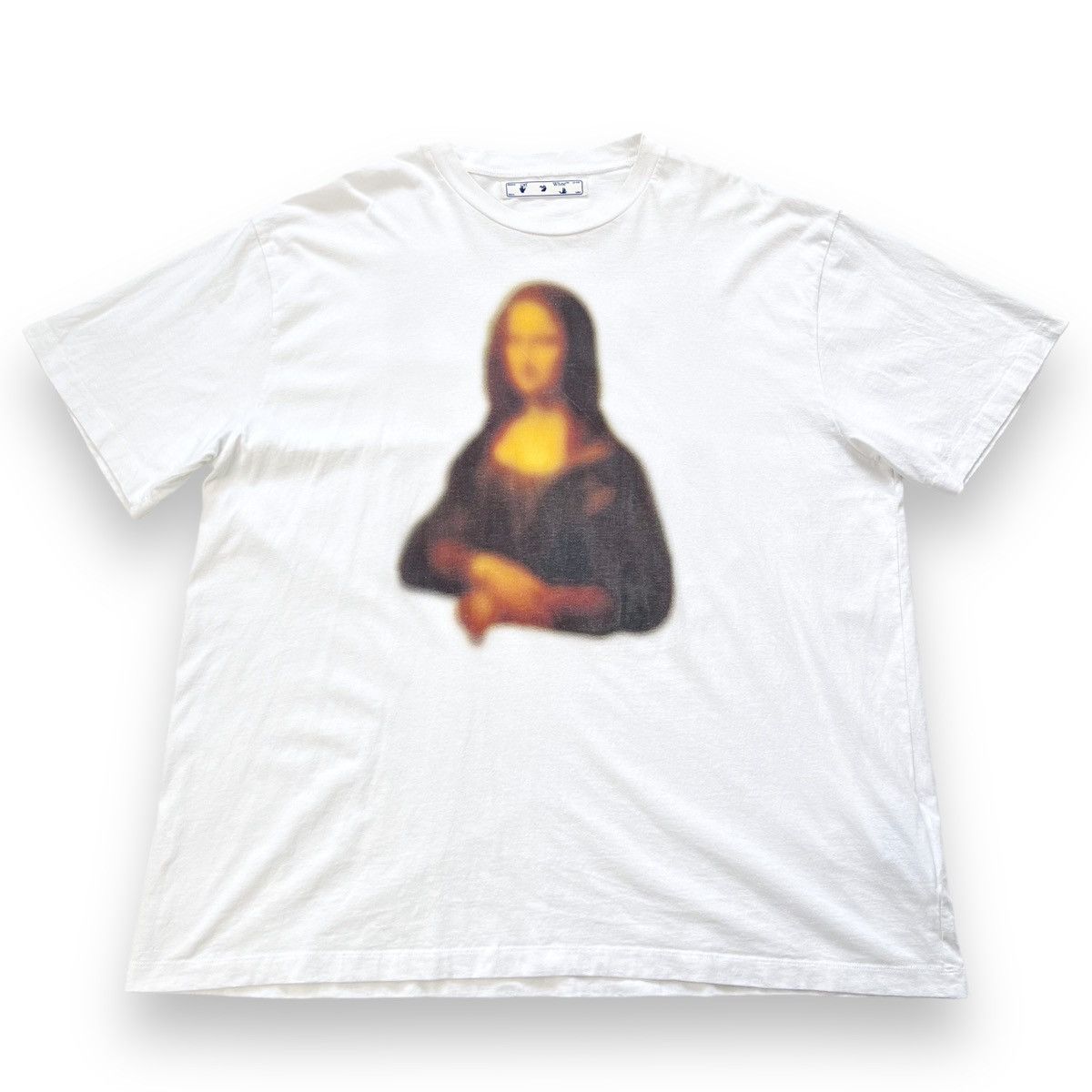Off-White Off-White Mona Lisa Blur White T Shirt Size US XXL / EU 58 / 5 - 2 Thumbnail