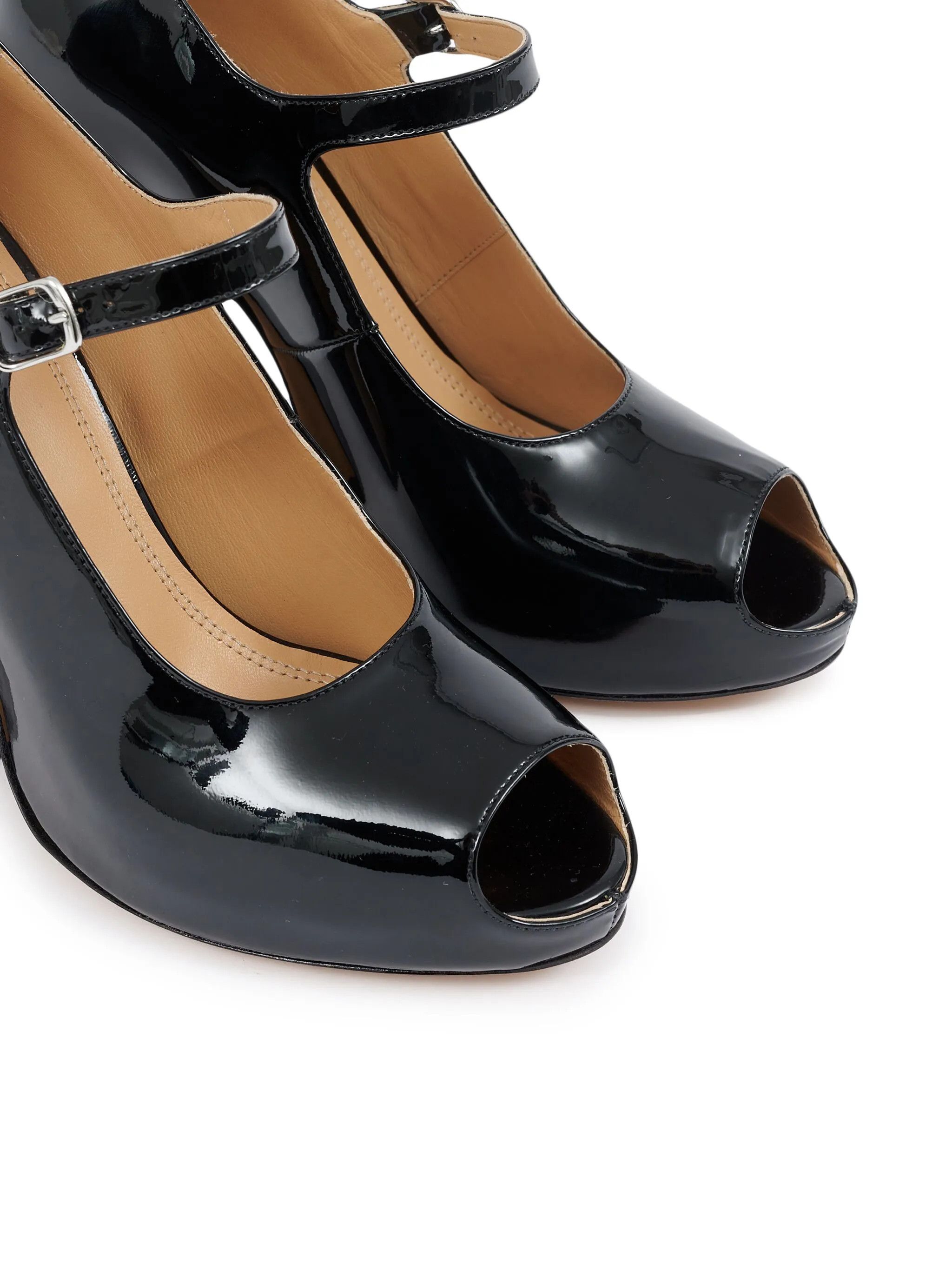 Maison Margiela oc11z1225 Patent Leather Mary Jane Pumps in Black Size US 7 / IT 37 - 5 Thumbnail