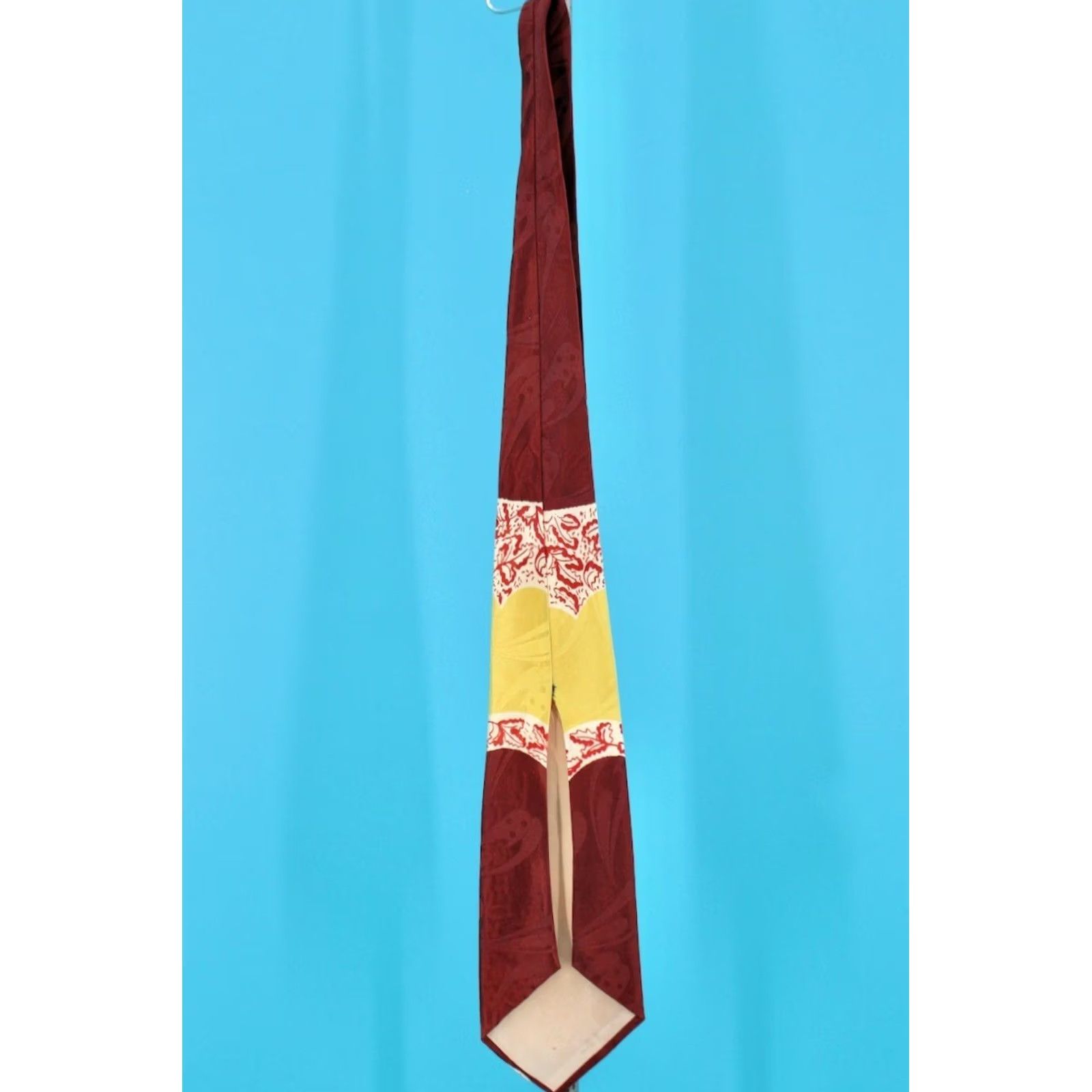 Vintage VTG Yankee 1940s Silk Necktie 40s Tie Mens Brown Yellow Vintage Condition Great Measurements 49" Long 4" Wide Men Size ONE SIZE - 7 Thumbnail