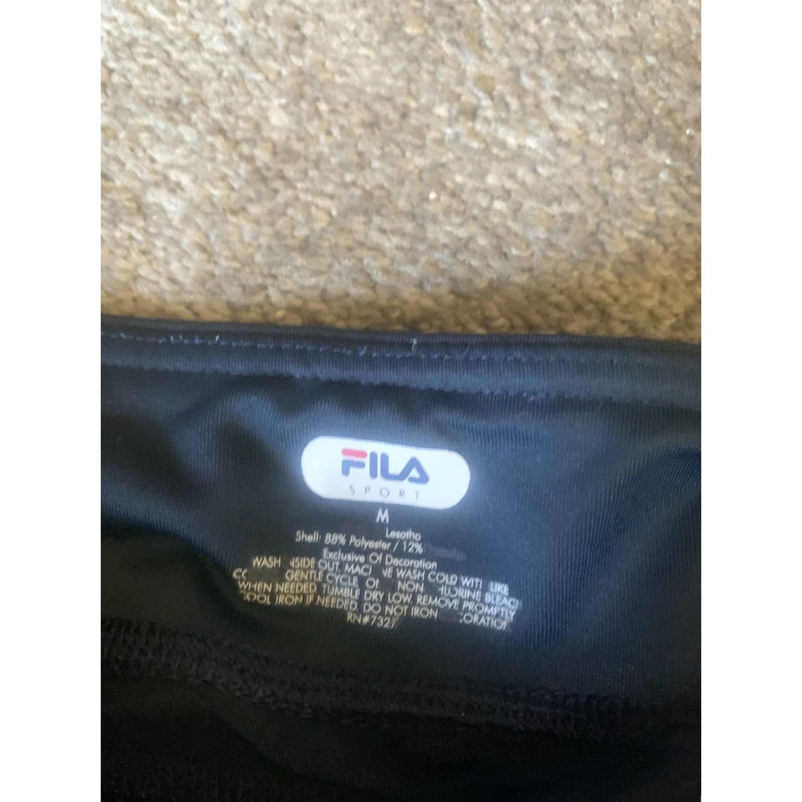 Fila FILA Sport Leggings Women Medium Blue High Rise Activewear Running & Jogging Shirt? Size 32" / US 10 / IT 46 - 3 Thumbnail